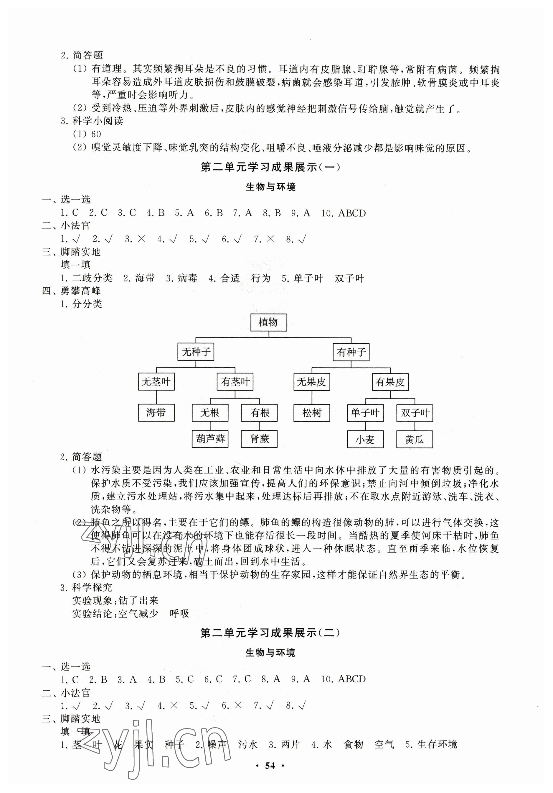 2023年同步練習冊分層指導六年級科學下冊青島版 第2頁