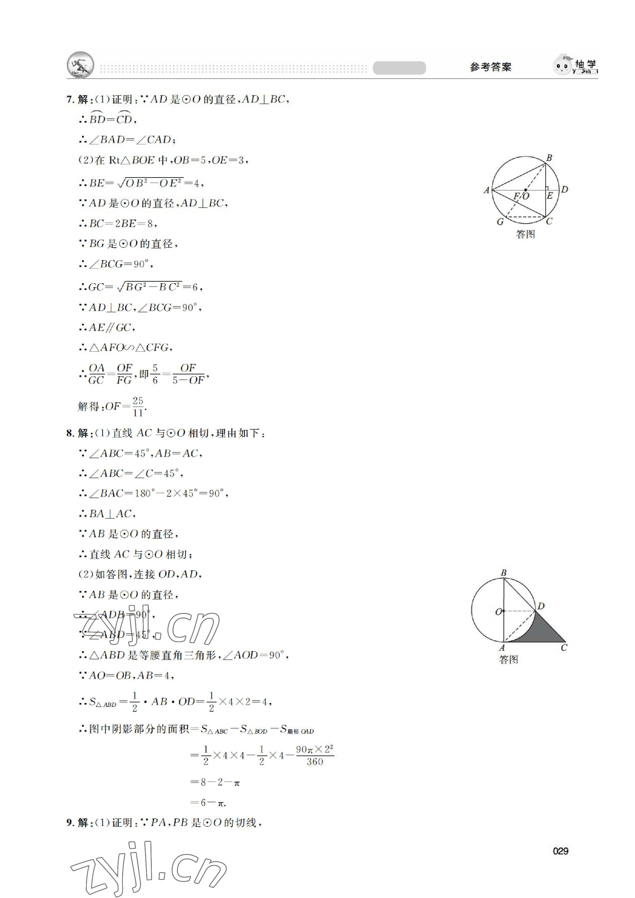 2023年搶分攻略數(shù)學(xué)北師大版深圳專版 參考答案第29頁(yè)