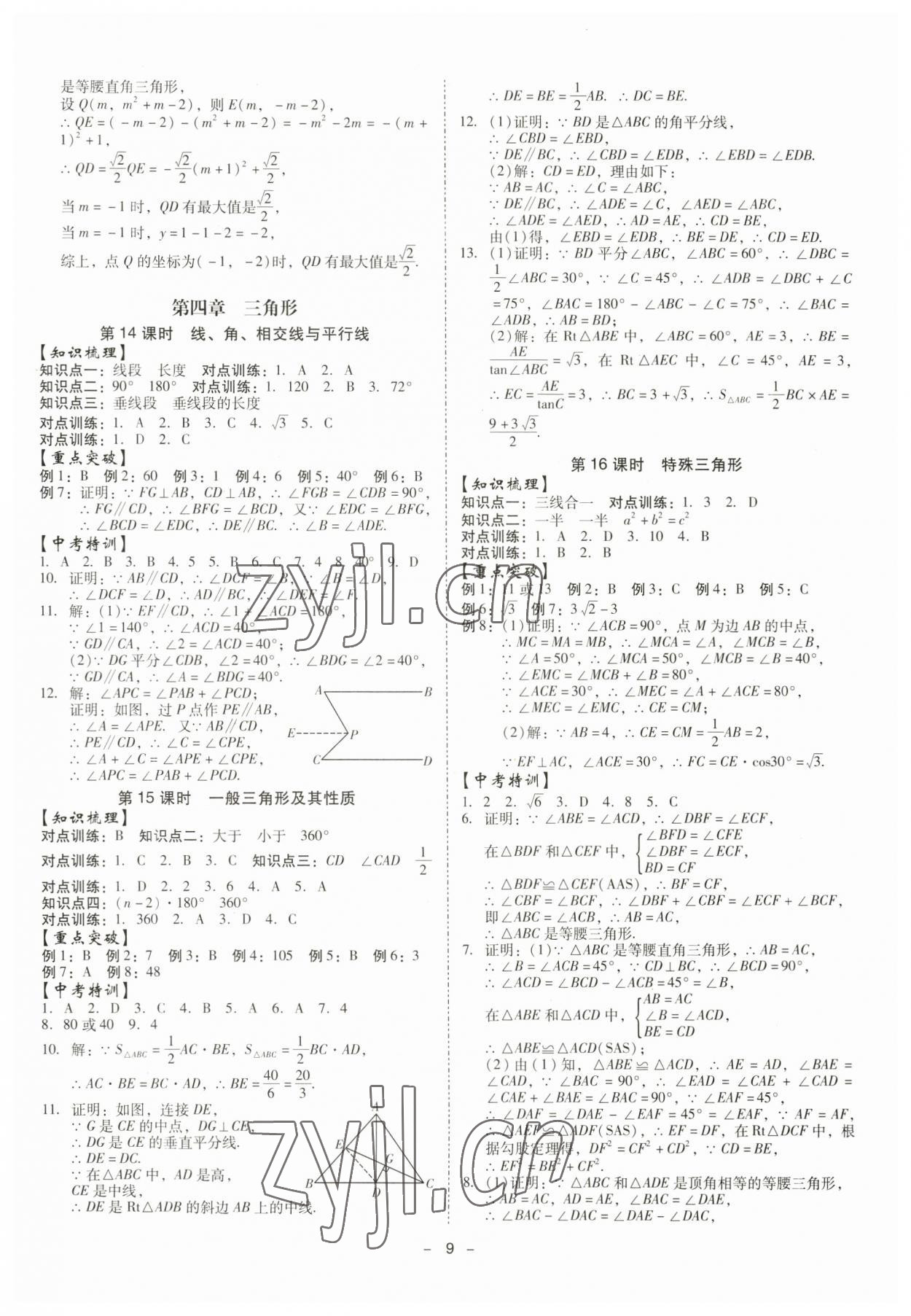 2023年金牌中考總復(fù)習(xí)數(shù)學(xué) 第9頁(yè)