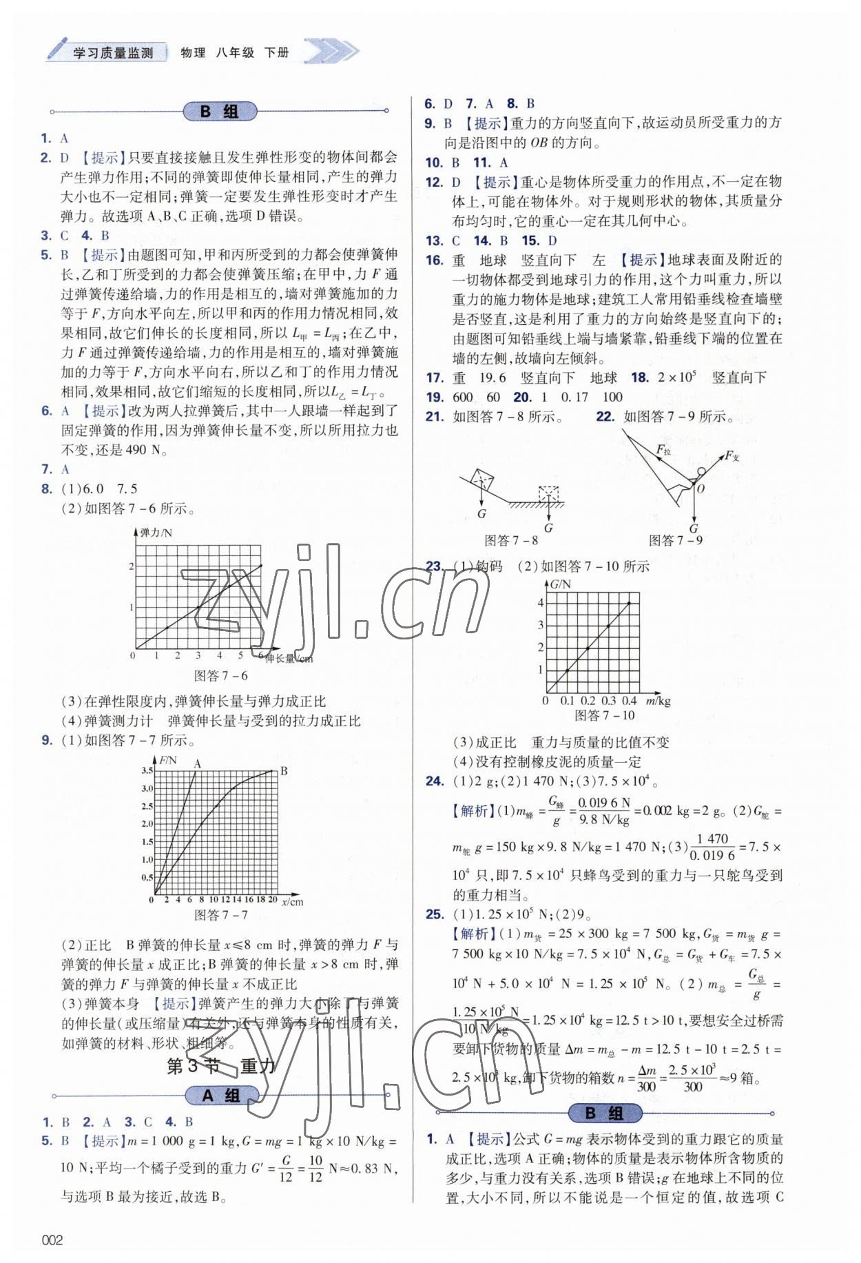 2023年學(xué)習(xí)質(zhì)量監(jiān)測八年級物理下冊人教版 第2頁