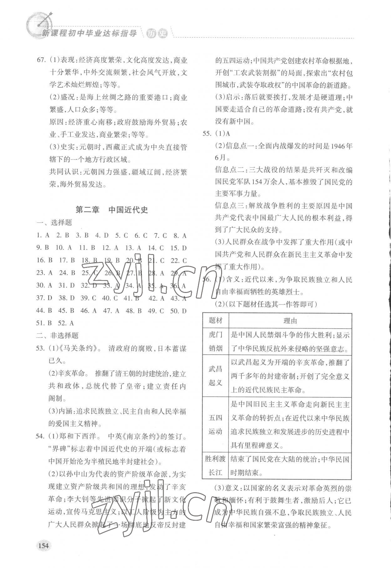 2023年新课程初中毕业达标指导中考历史 第2页