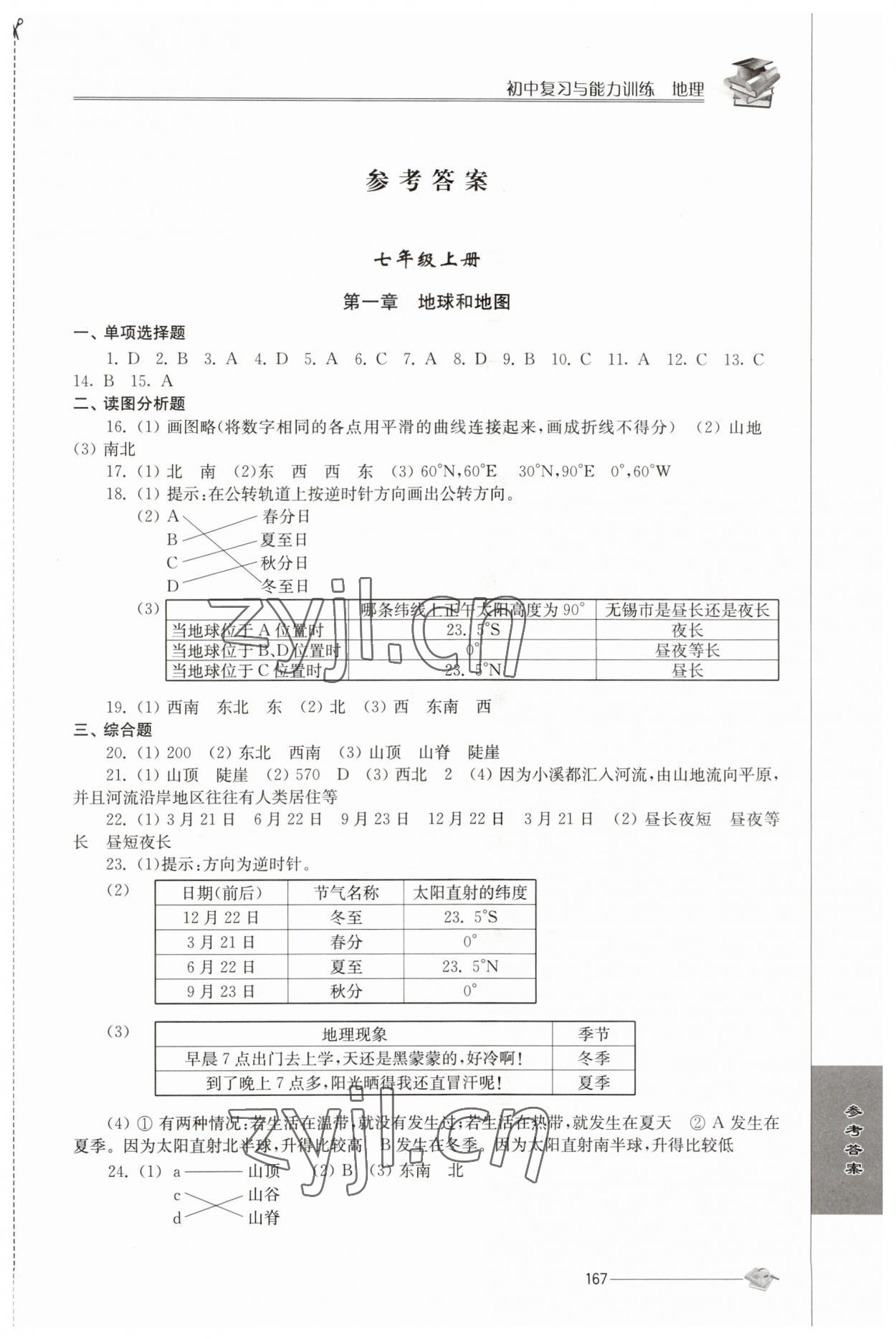 2023年初中复习与能力训练中考地理 第1页