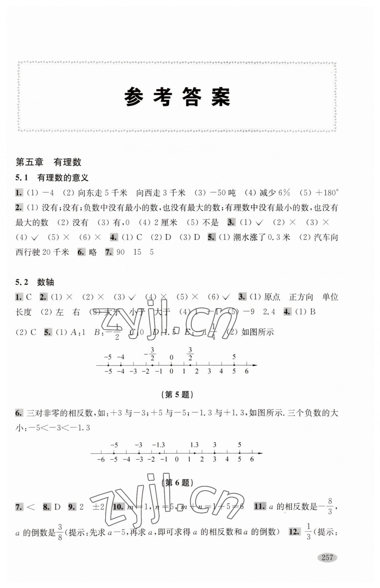 2023年新思路輔導(dǎo)與訓(xùn)練六年級數(shù)學(xué)第二學(xué)期滬教版 第1頁