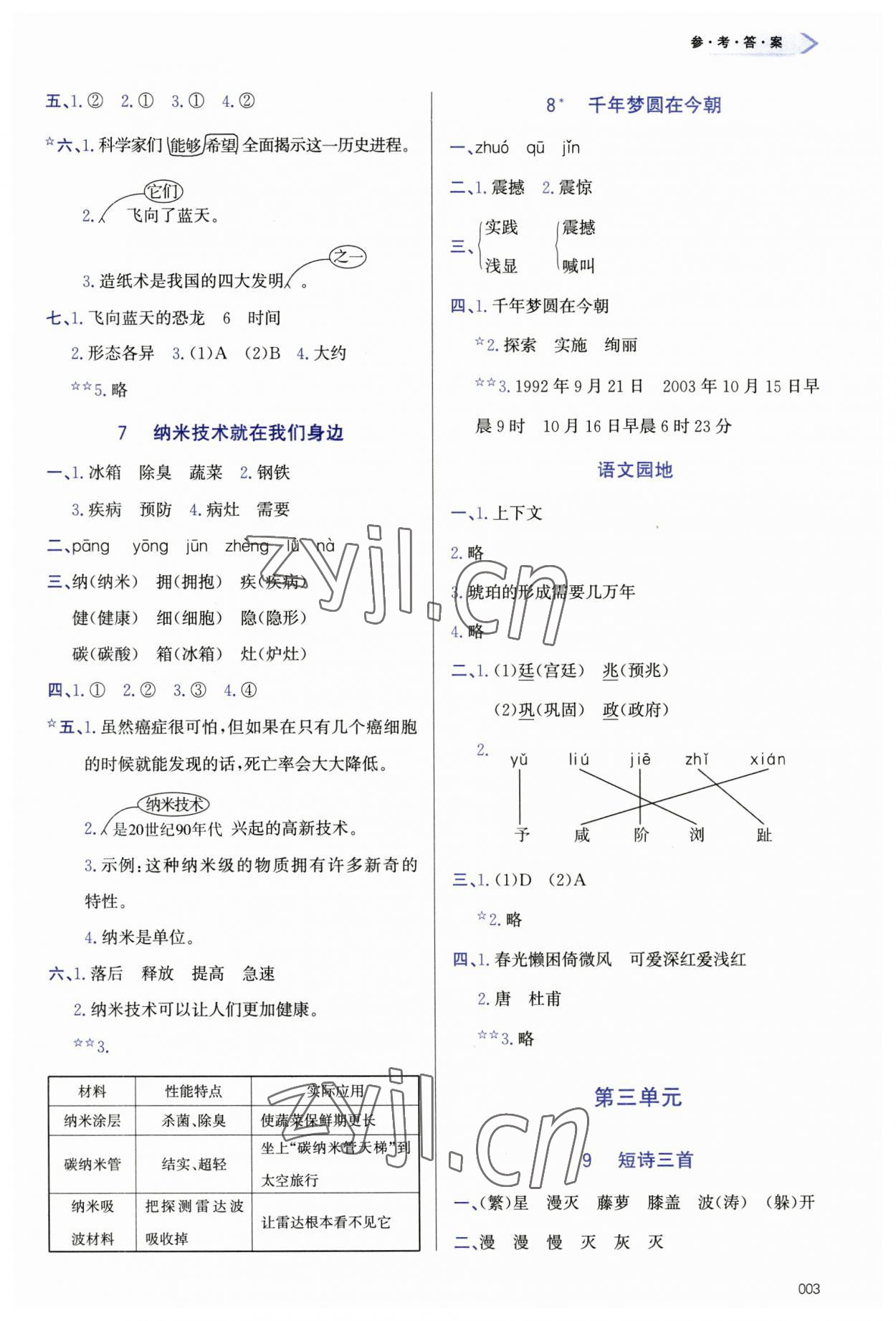 2023年學(xué)習(xí)質(zhì)量監(jiān)測(cè)四年級(jí)語文下冊(cè)人教版 第3頁