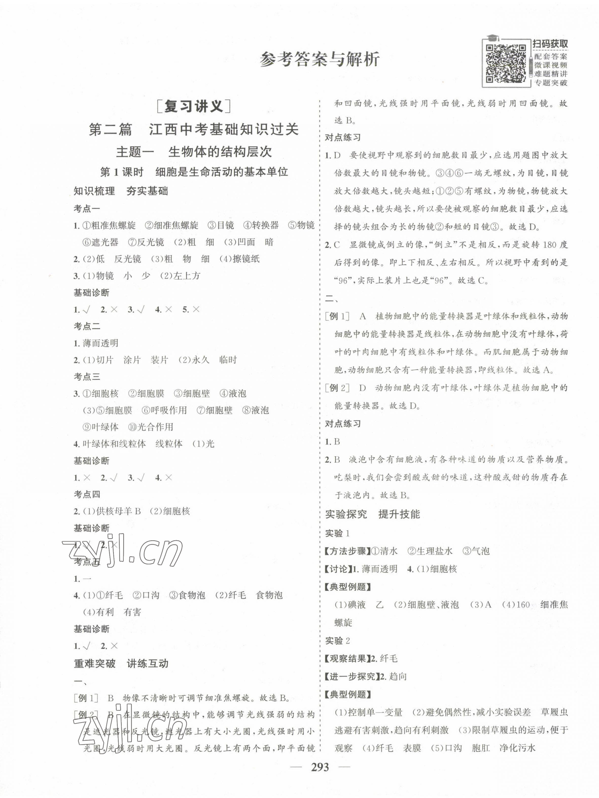 2023年優(yōu)化探究中考總復習生物 第1頁