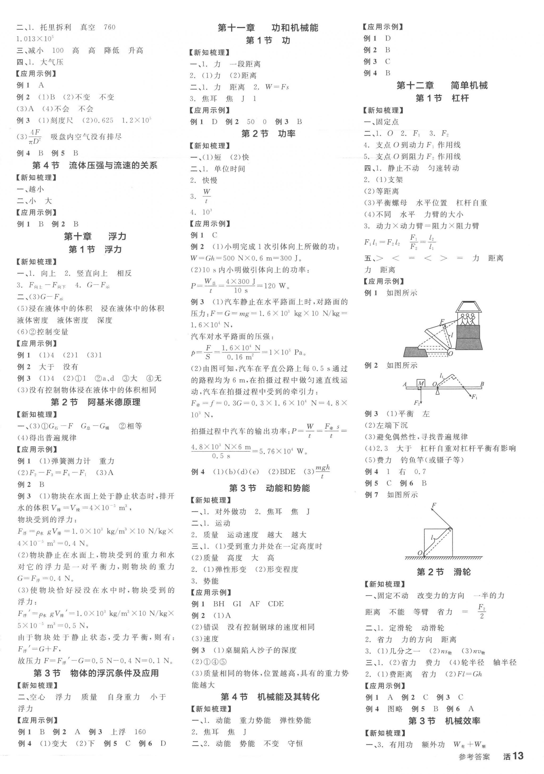 2023年全品学练考八年级物理下册人教版广东专版 第2页