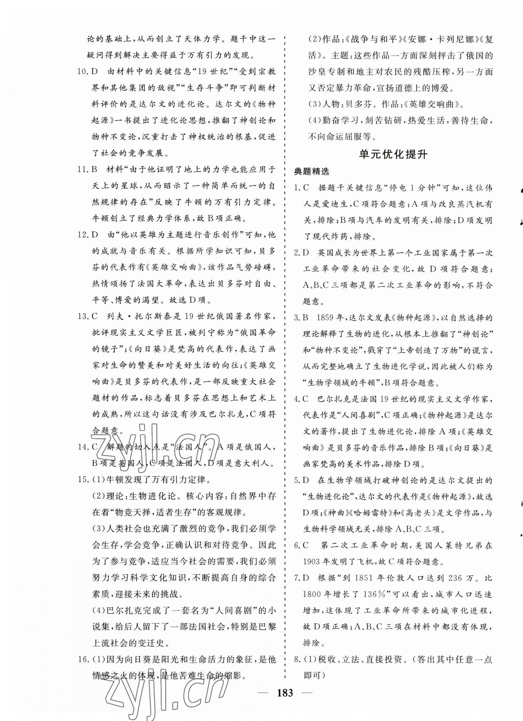 2023年優(yōu)化探究九年級歷史下冊人教版 第11頁