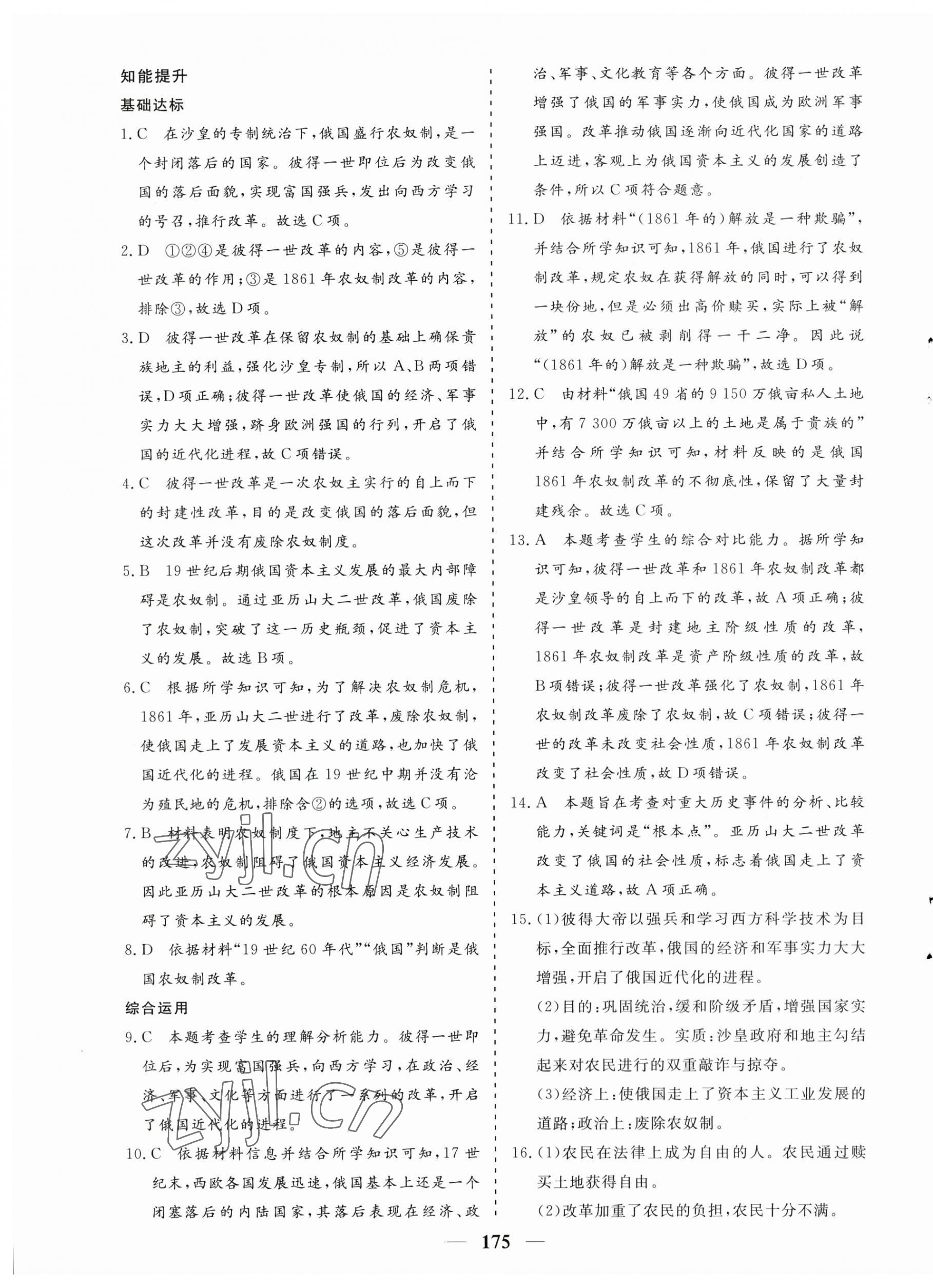 2023年優(yōu)化探究九年級(jí)歷史下冊(cè)人教版 第3頁