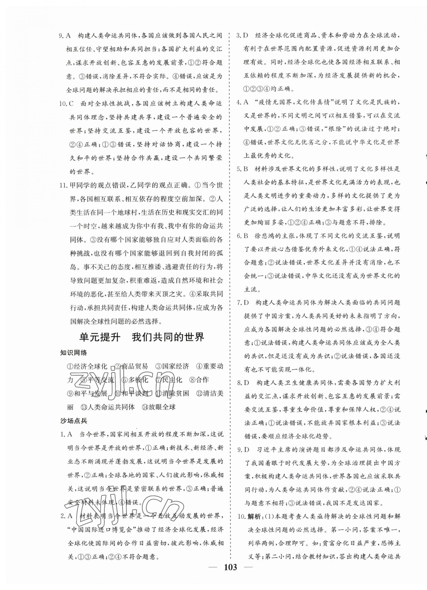 2023年優(yōu)化探究九年級(jí)道德與法治下冊(cè)人教版 第7頁