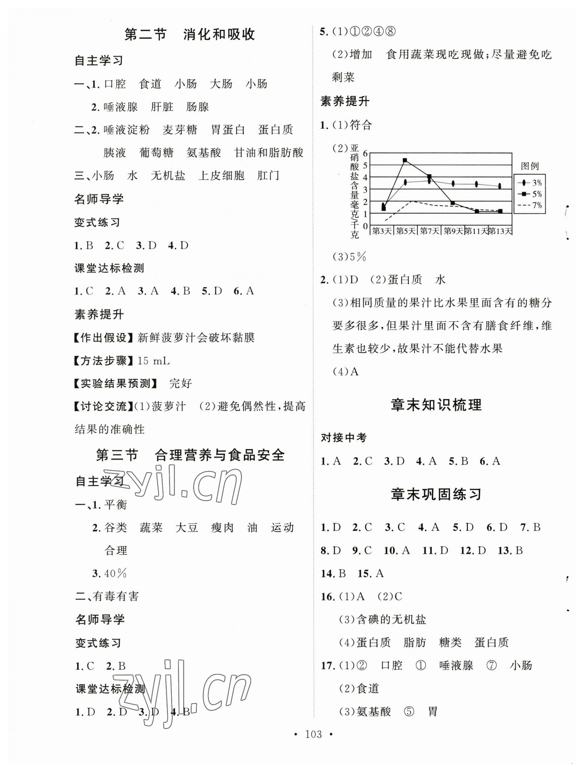 2023年實(shí)驗(yàn)教材新學(xué)案七年級(jí)生物下冊(cè)人教版 第3頁