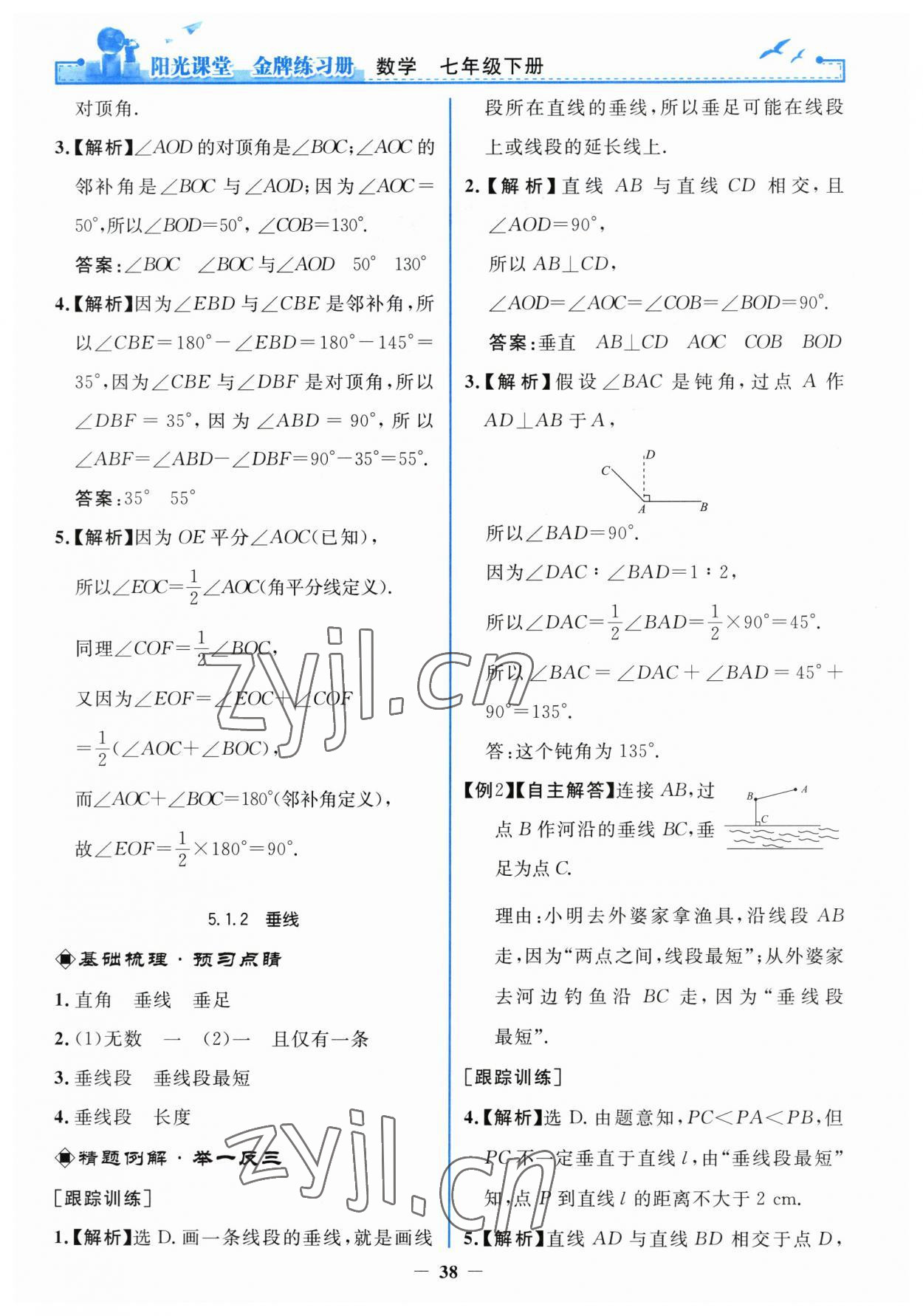 2023年阳光课堂金牌练习册七年级数学下册人教版 第2页