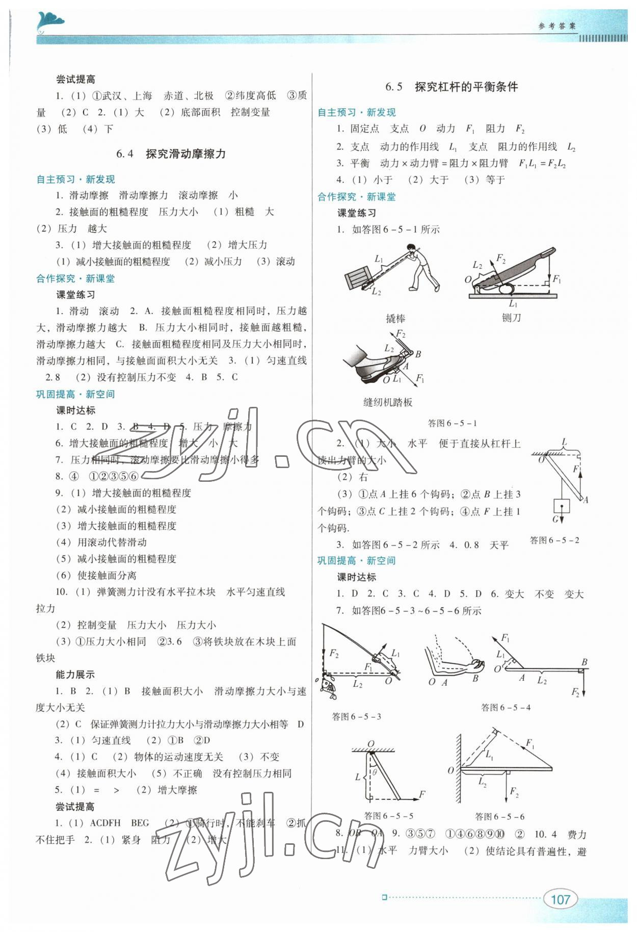 2023年南方新課堂金牌學案八年級物理下冊滬粵版 第3頁