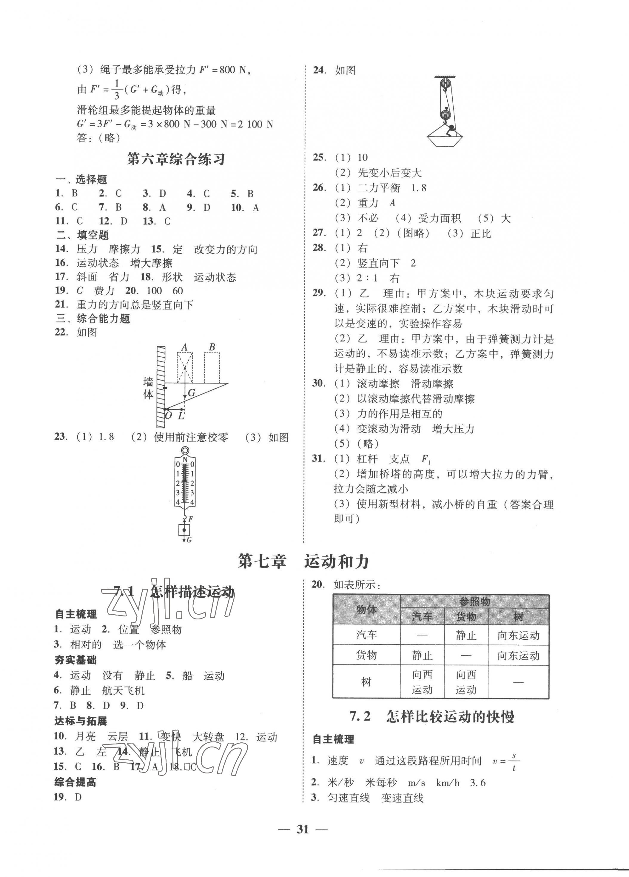 2023年南粤学典学考精练八年级物理下册沪粤版 第3页