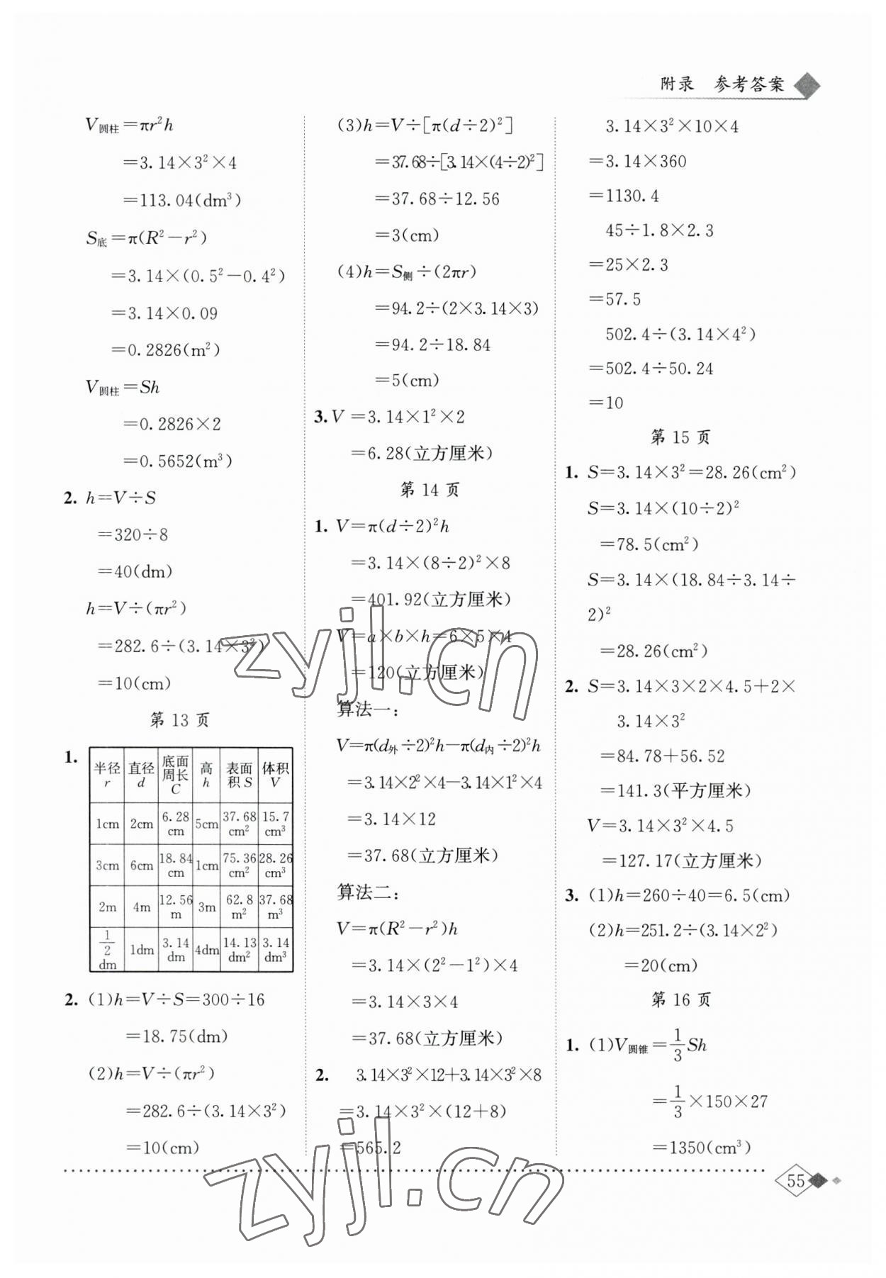 2023年黃岡小狀元同步計算天天練六年級數(shù)學下冊人教版 第5頁