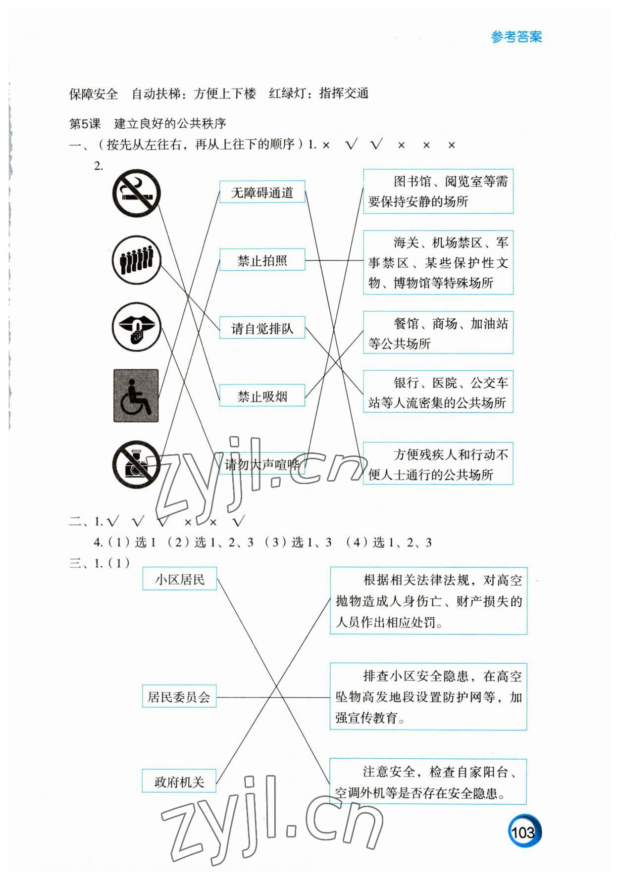 2023年練習(xí)與測(cè)試五年級(jí)道德與法治下冊(cè)人教版 參考答案第2頁(yè)