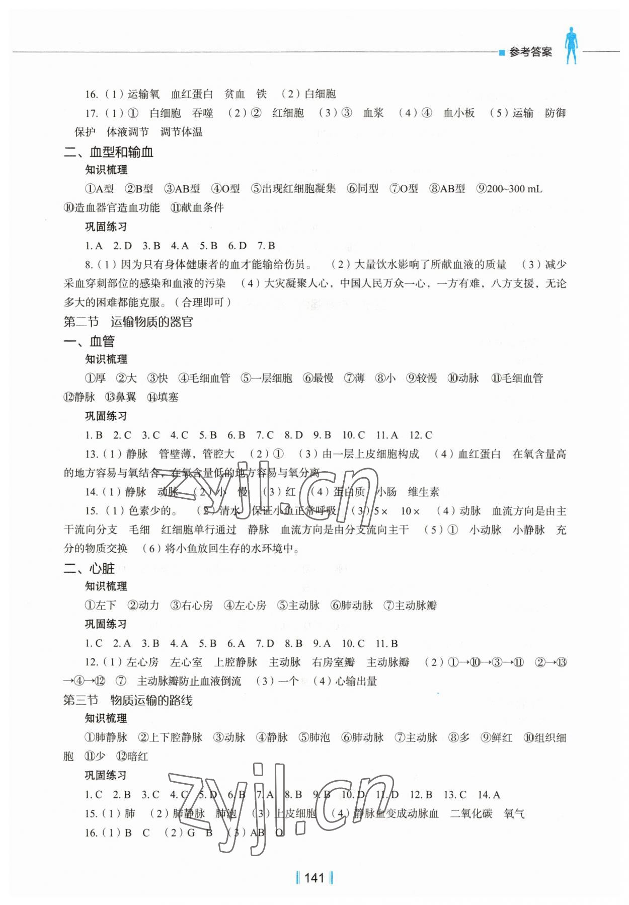 2023年新教材同步練七年級(jí)生物下冊(cè)冀教版 第3頁