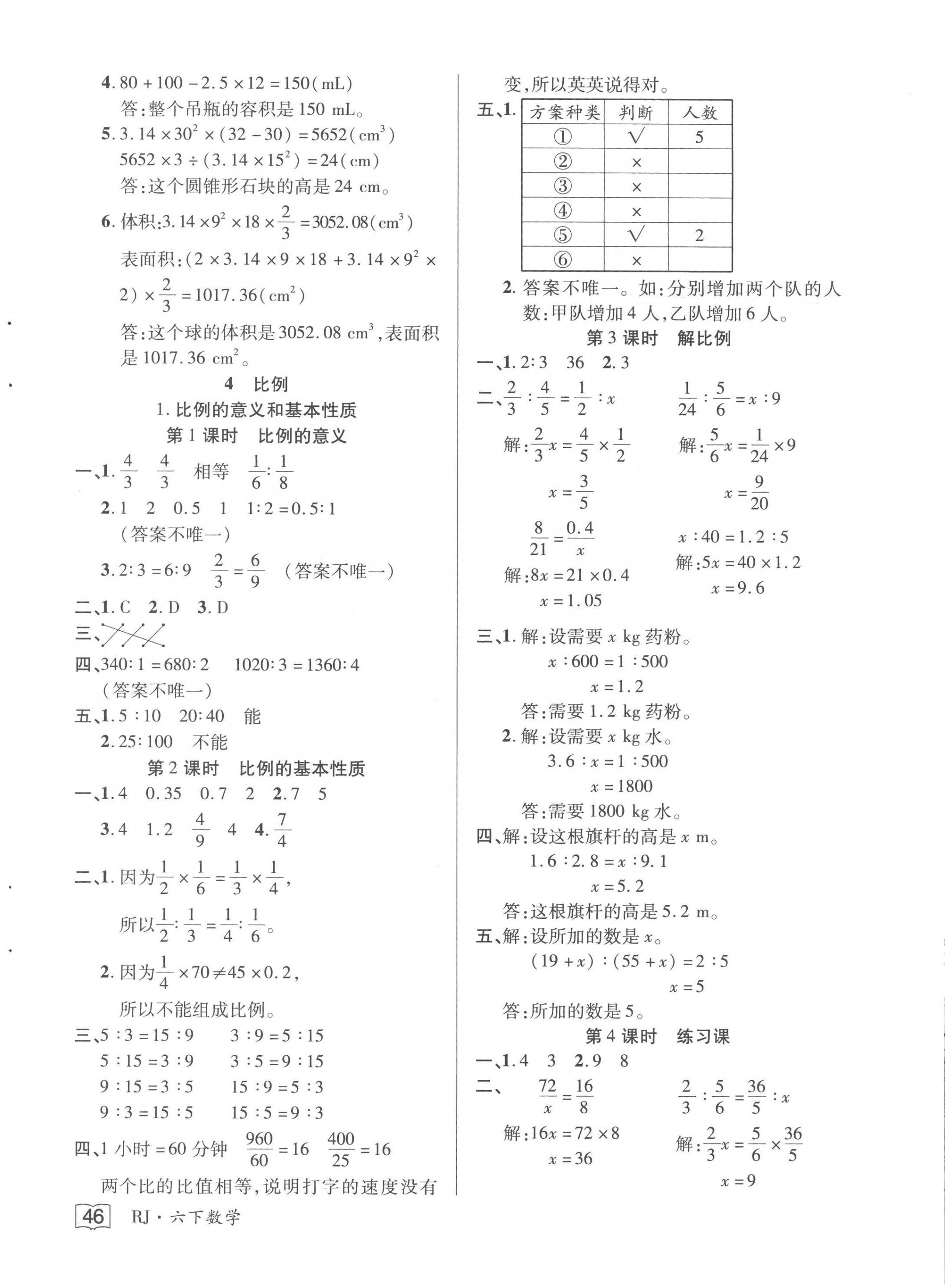 2023年花兒與星星六年級數(shù)學(xué)下冊人教版 第6頁