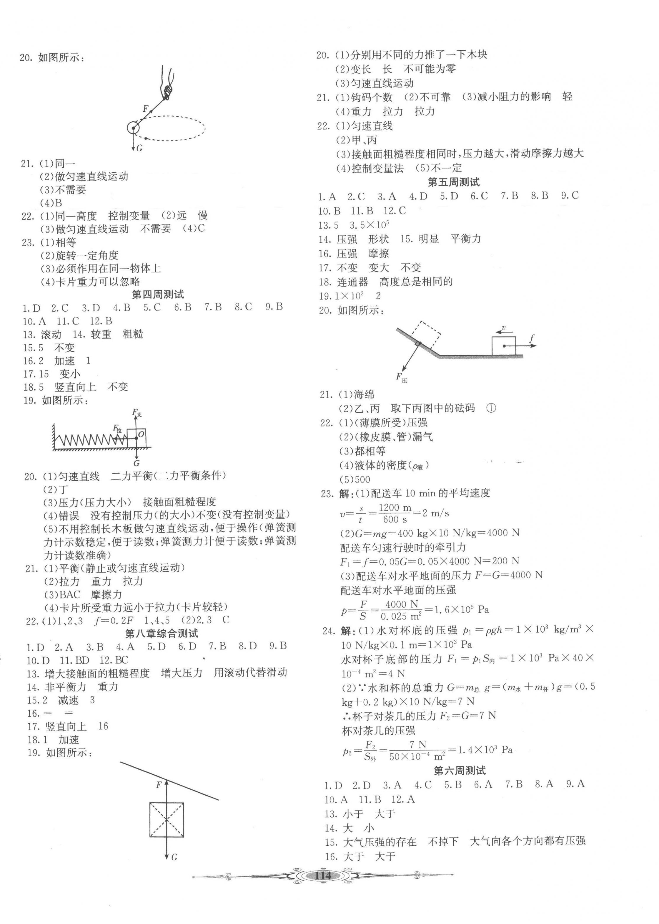 2023年全能好卷八年級物理下冊人教版 第2頁