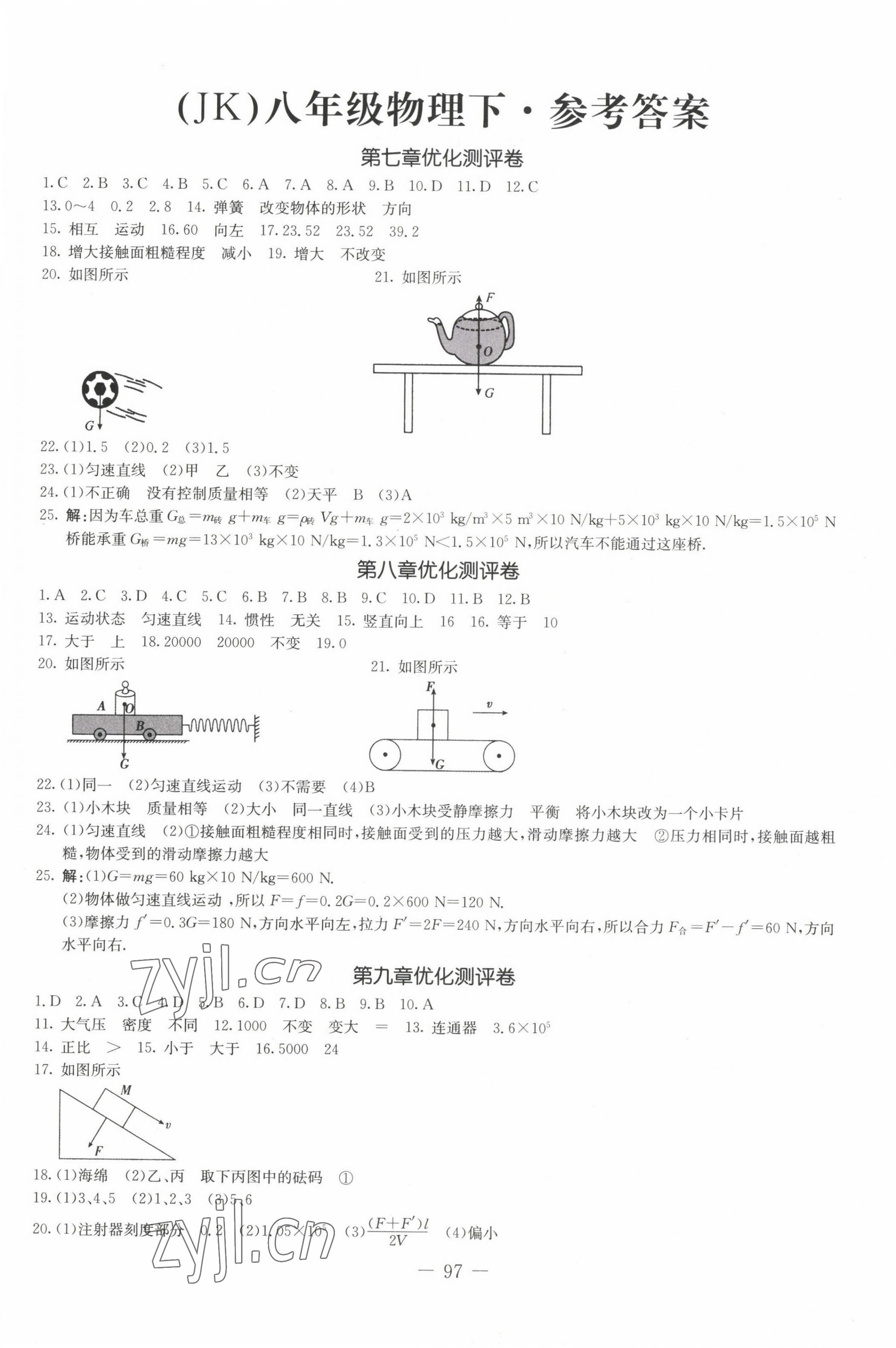 2023年創(chuàng)新思維八年級物理下冊教科版 第1頁