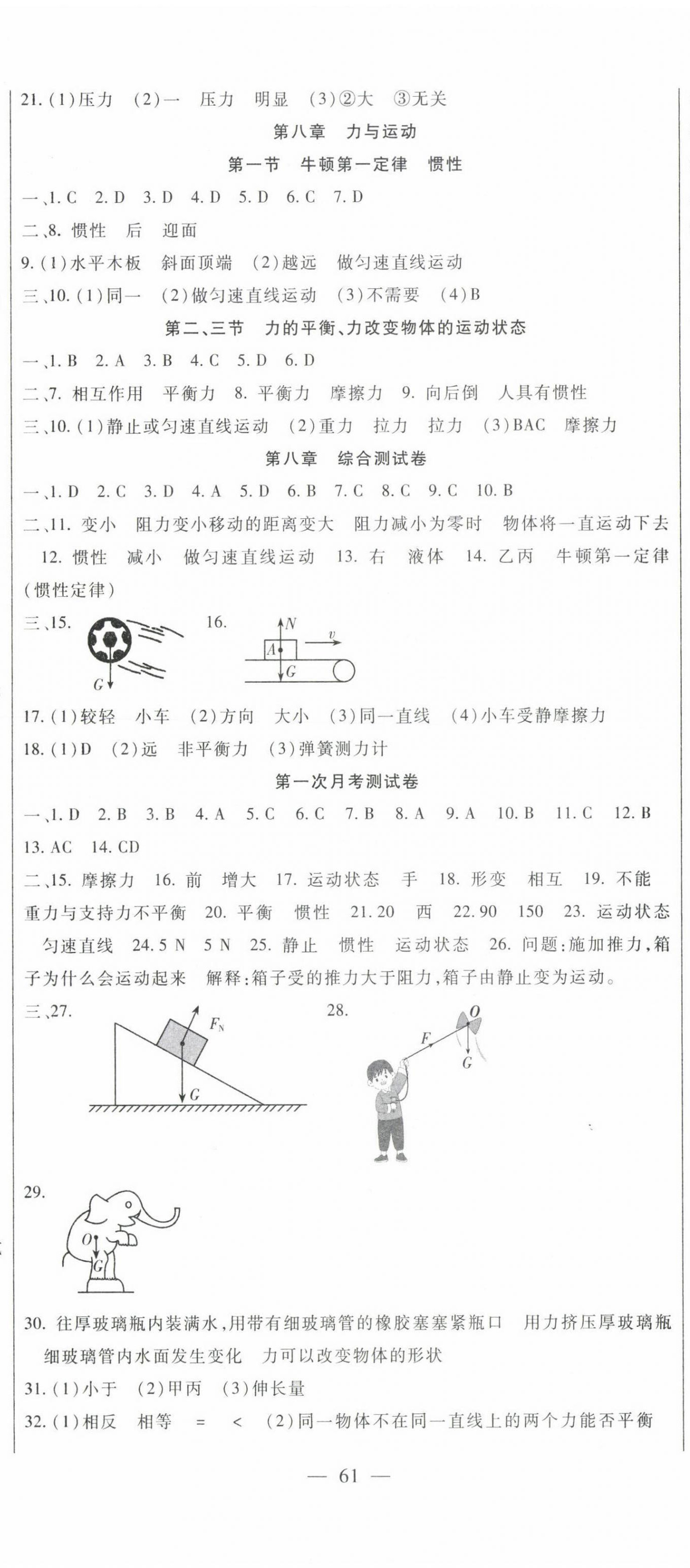 2023年华夏一卷通八年级物理下册教科版 第2页