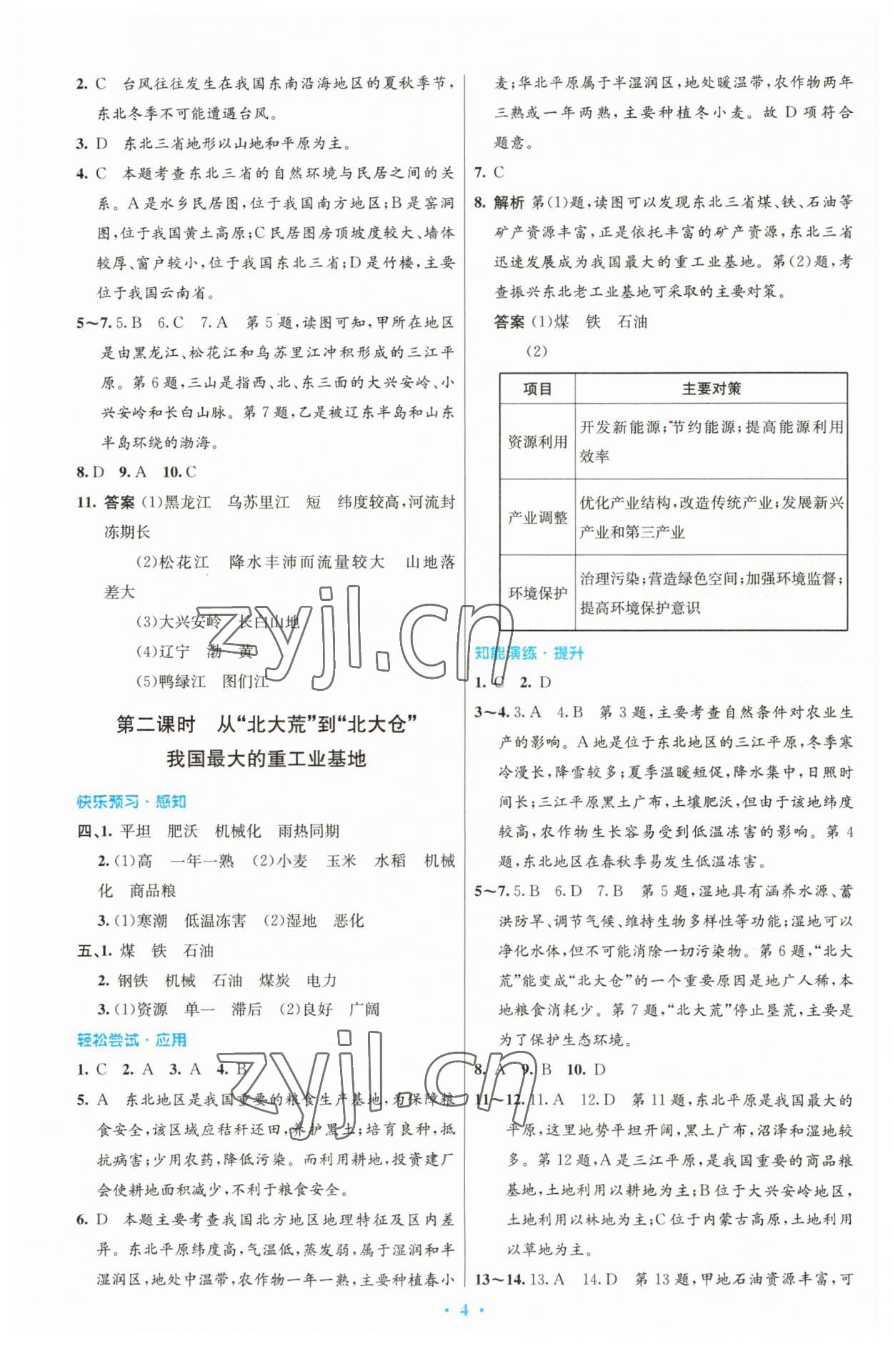 2023年同步测控优化设计八年级地理下册人教版福建专版 第4页