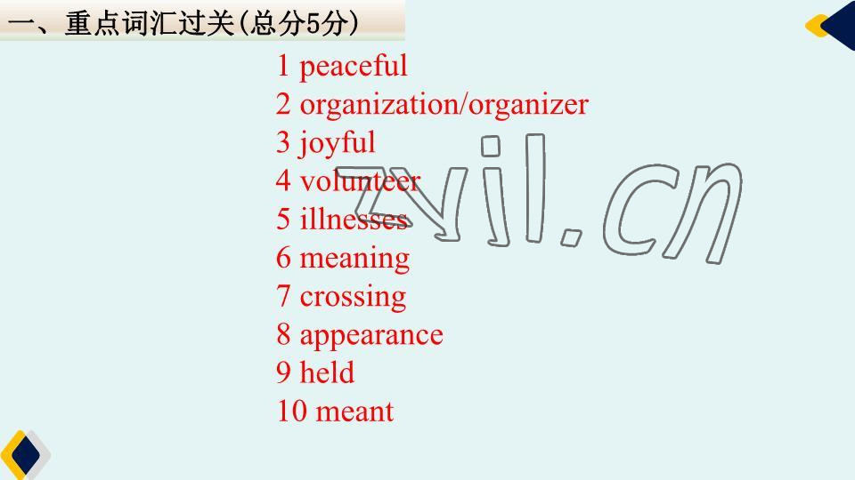 2023年基礎(chǔ)知識(shí)同步訓(xùn)練10分鐘八年級(jí)英語下冊(cè)滬教版深圳專版 參考答案第32頁