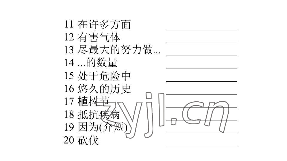 2023年基礎(chǔ)知識(shí)同步訓(xùn)練10分鐘七年級(jí)英語下冊(cè)滬教版深圳專版 參考答案第43頁