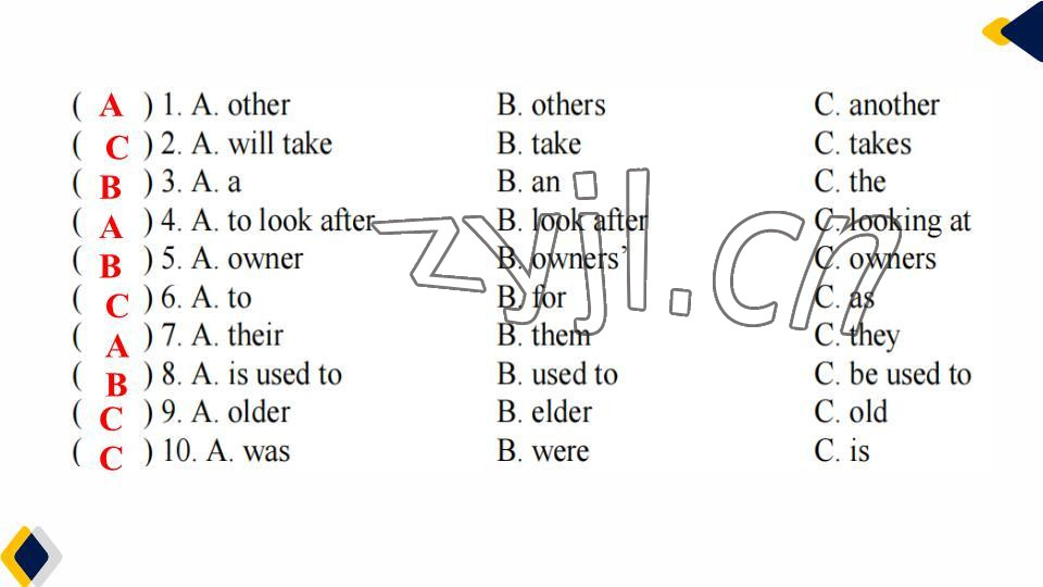 2023年基礎(chǔ)知識(shí)同步訓(xùn)練10分鐘七年級(jí)英語(yǔ)下冊(cè)滬教版深圳專版 參考答案第63頁(yè)