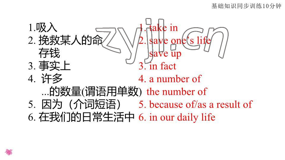 2023年基礎(chǔ)知識同步訓(xùn)練10分鐘七年級英語下冊滬教版深圳專版 參考答案第66頁