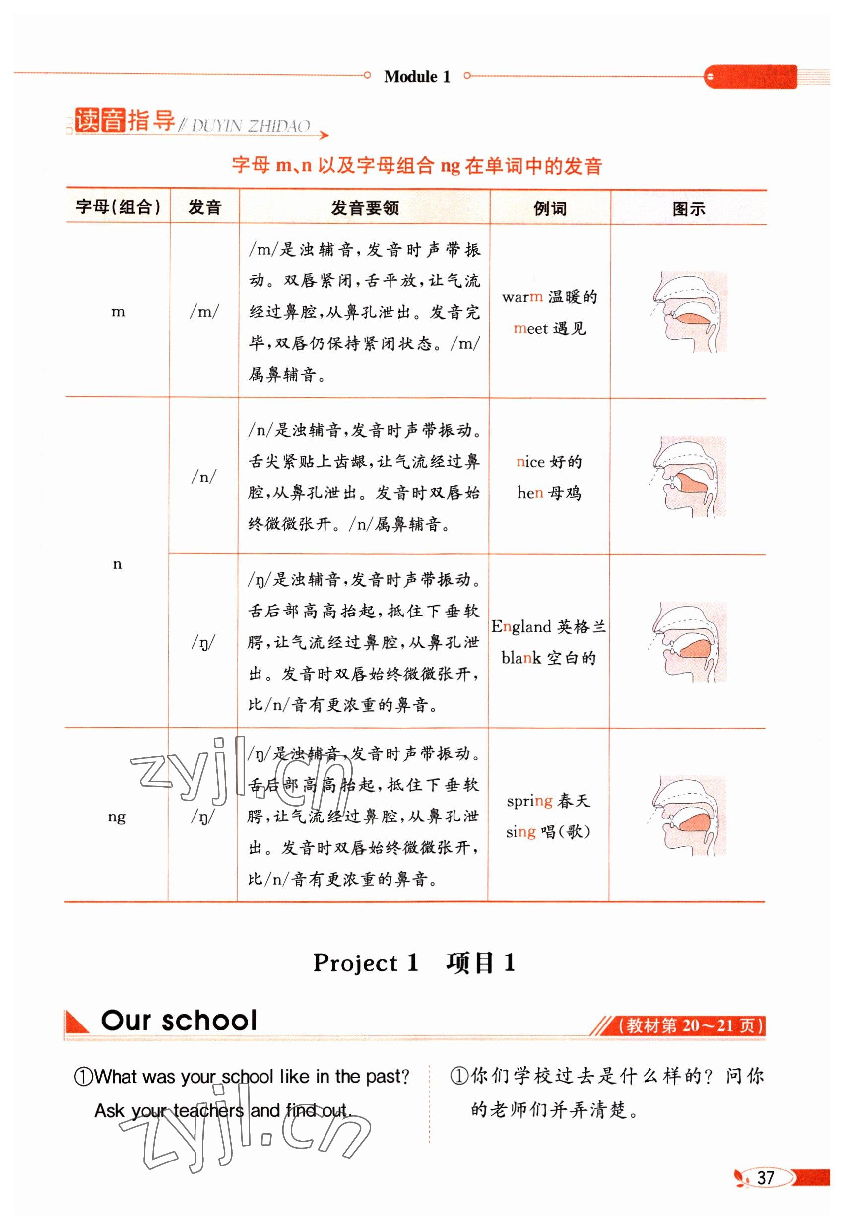 2023年教材課本六年級英語下冊滬教版 參考答案第37頁