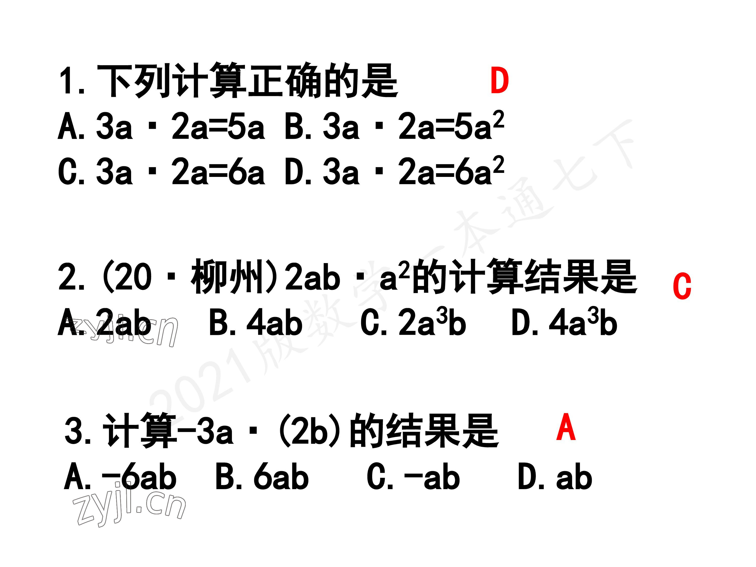 2023年一本通武汉出版社七年级数学下册北师大版 第48页