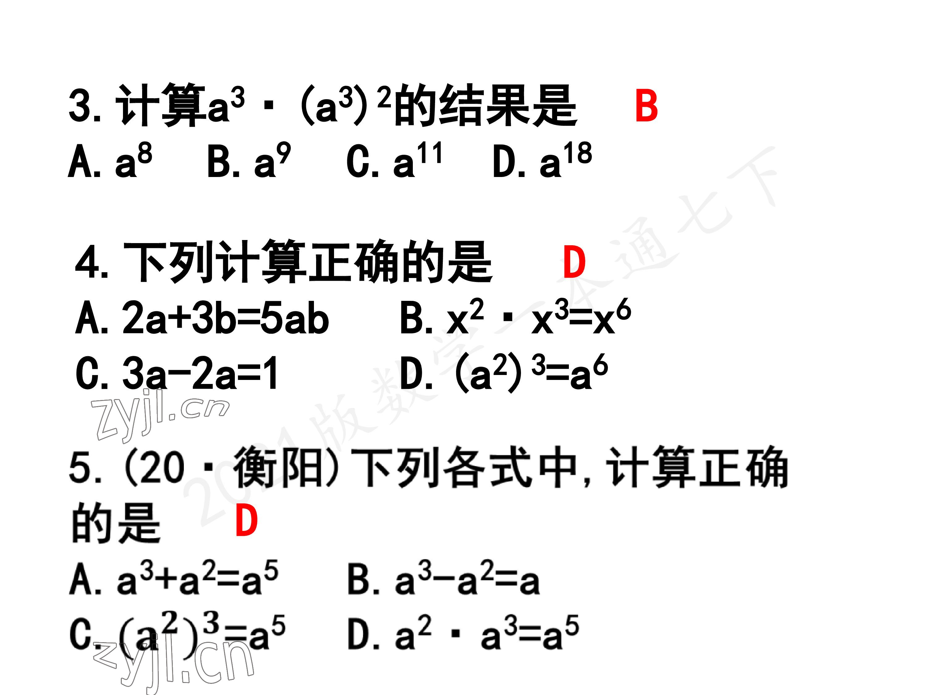 2023年一本通武汉出版社七年级数学下册北师大版 第13页