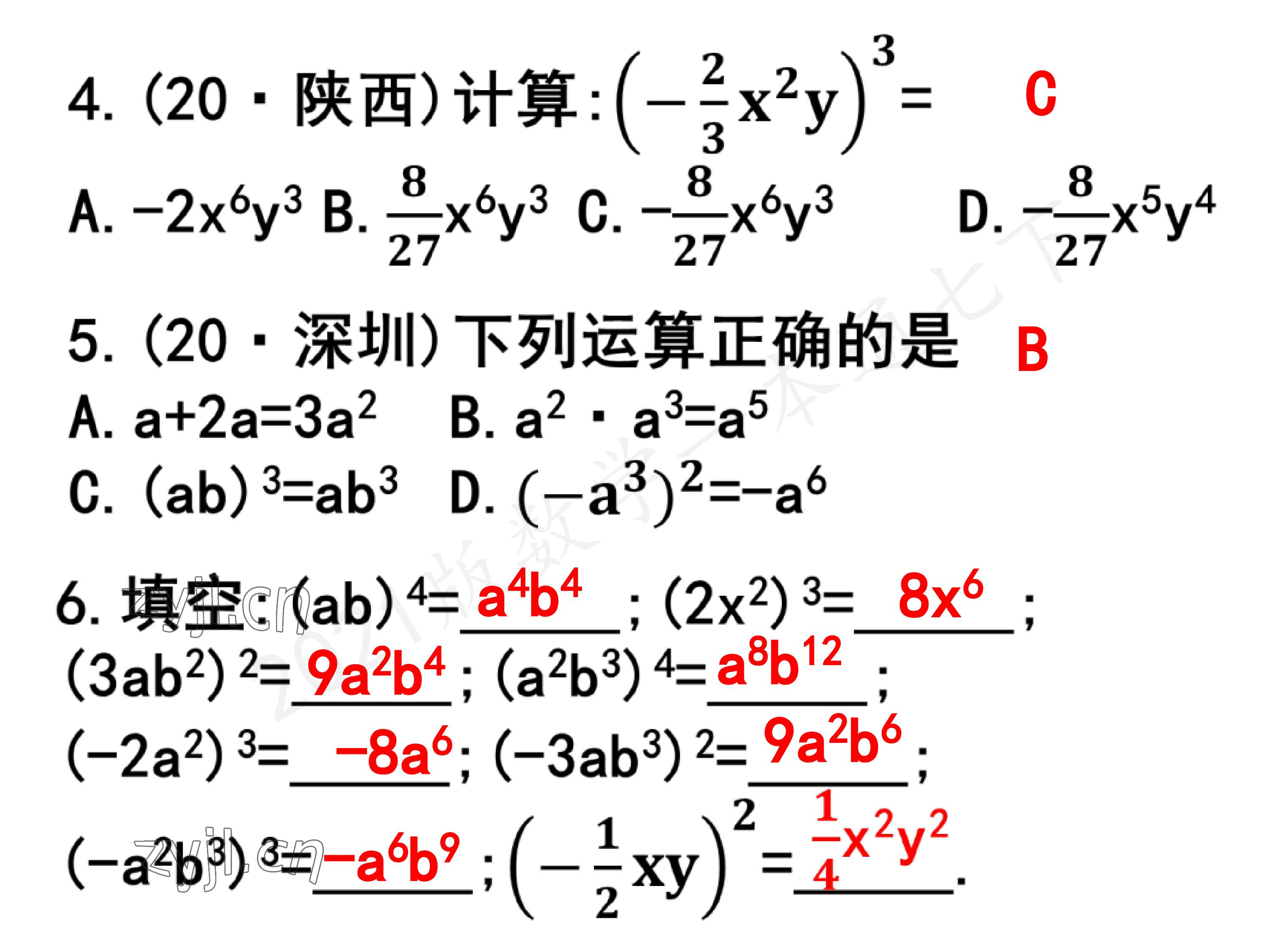 2023年一本通武汉出版社七年级数学下册北师大版 第23页