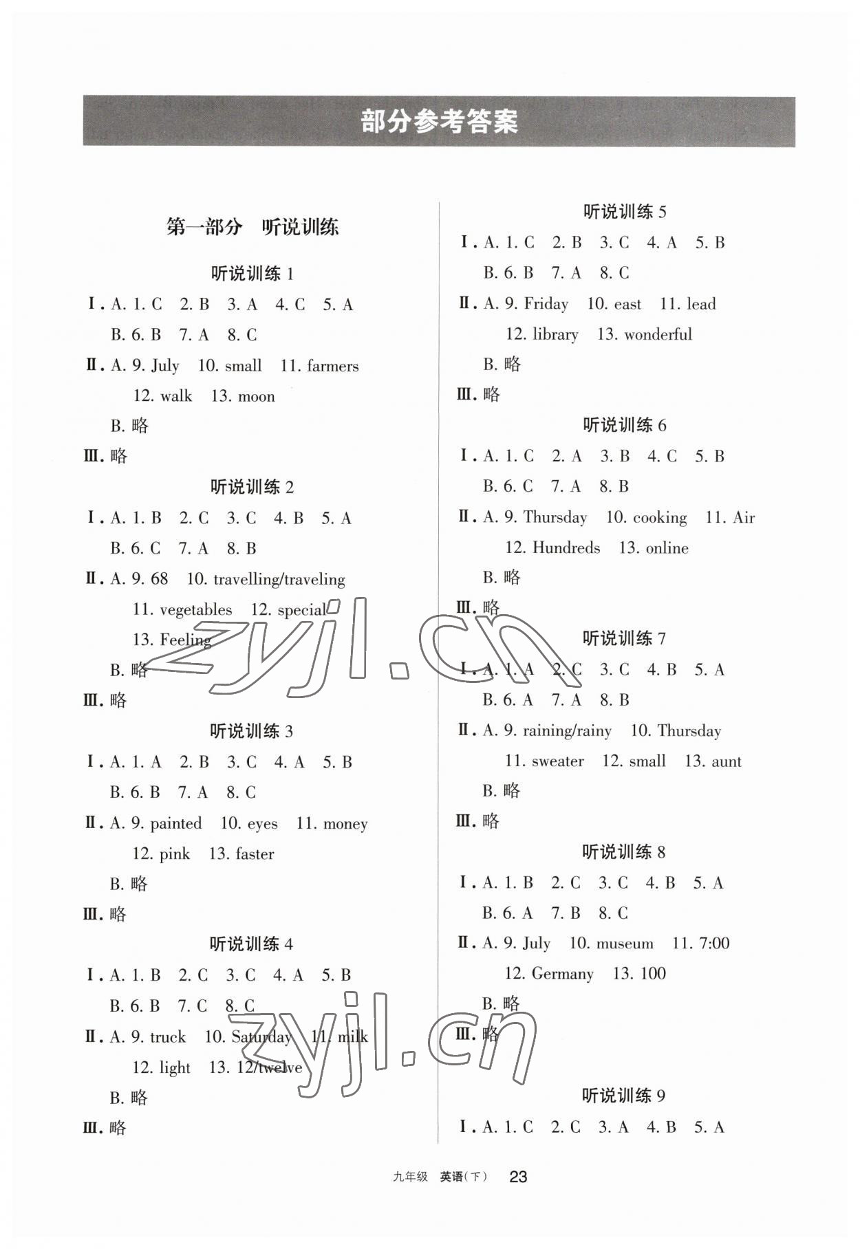 2023年学习之友九年级英语下册人教版 第1页