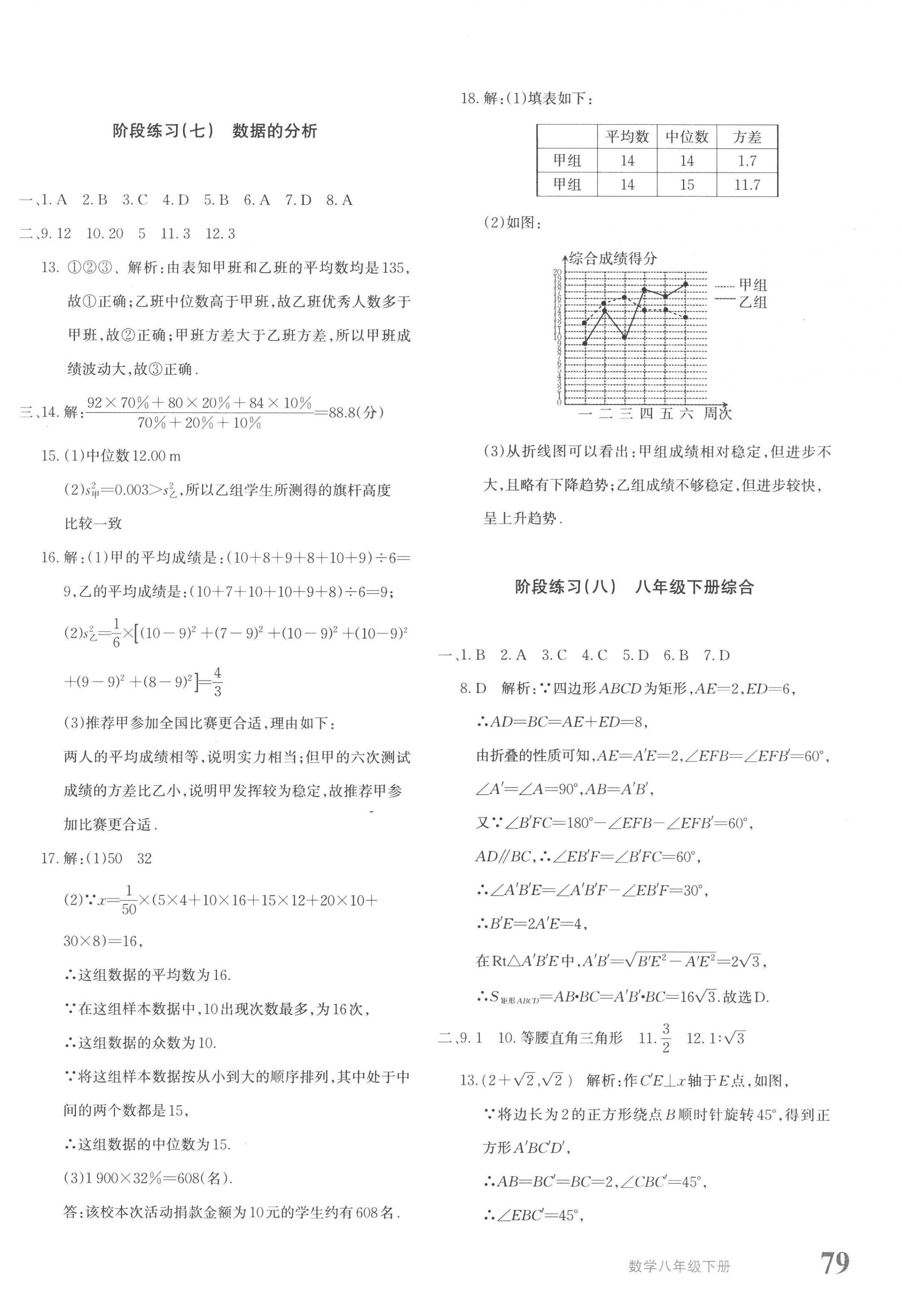 2023年優(yōu)學1+1評價與測試八年級數(shù)學下冊人教版 第10頁