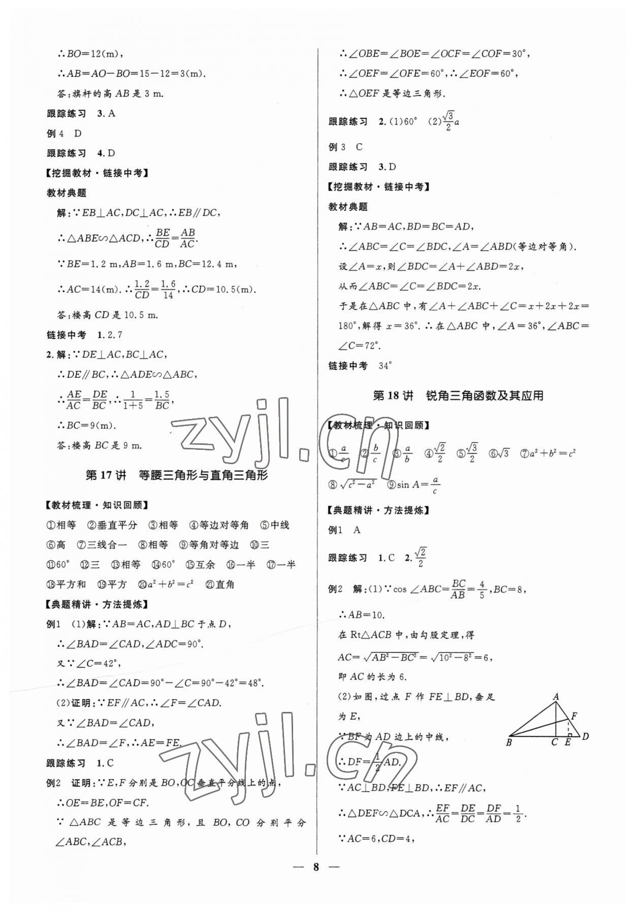 2023年夺冠百分百中考冲刺数学河北专版 第8页