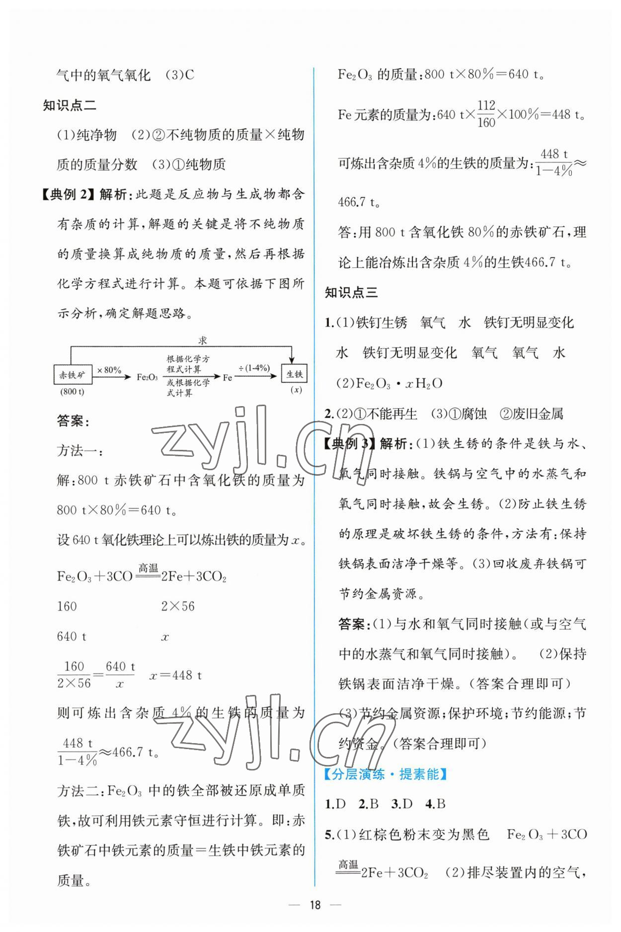 2023年人教金学典同步解析与测评九年级化学下册人教版云南专版 第4页