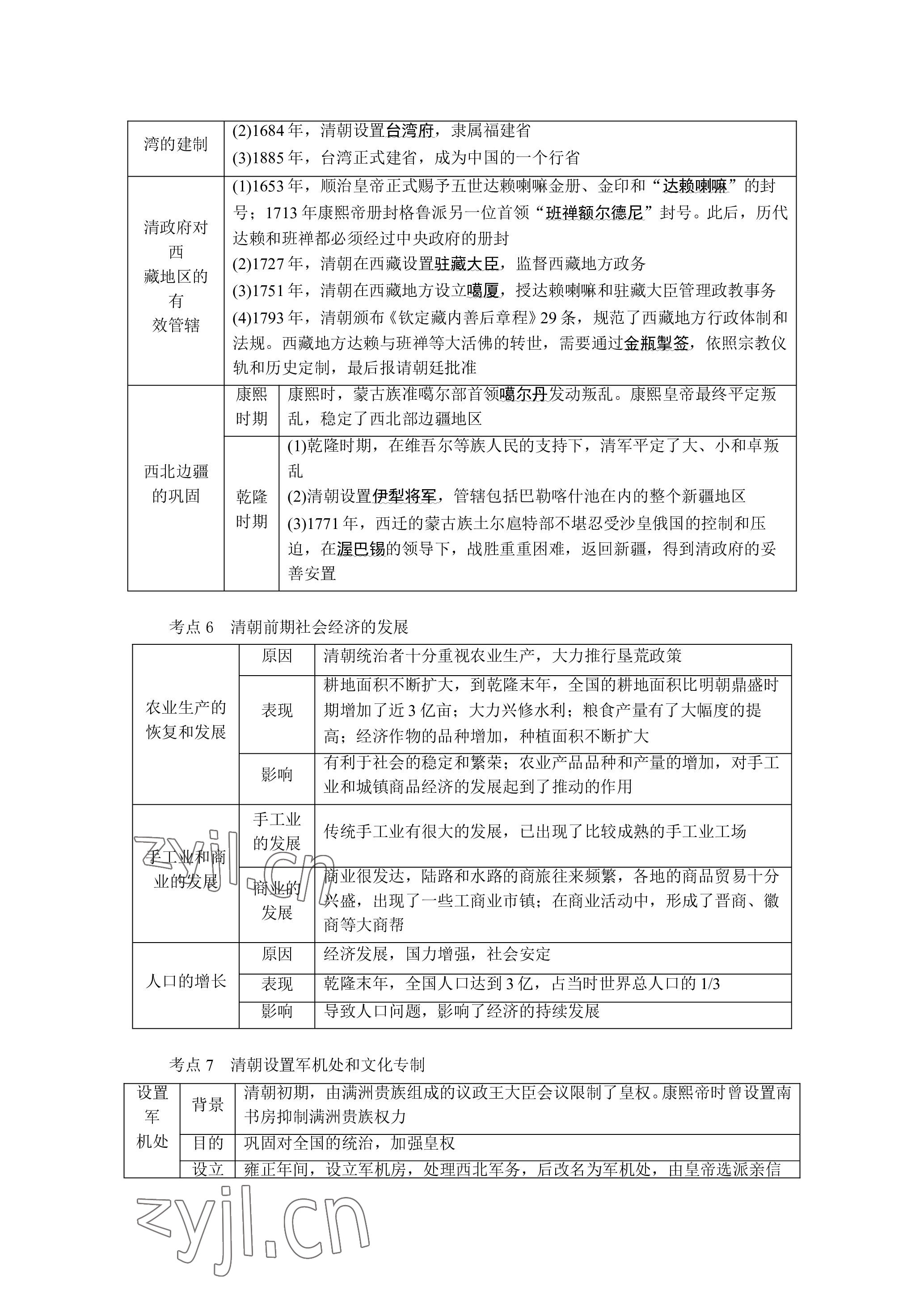 2023年晨光全優(yōu)同步指導(dǎo)訓(xùn)練與檢測(cè)歷史 參考答案第54頁(yè)