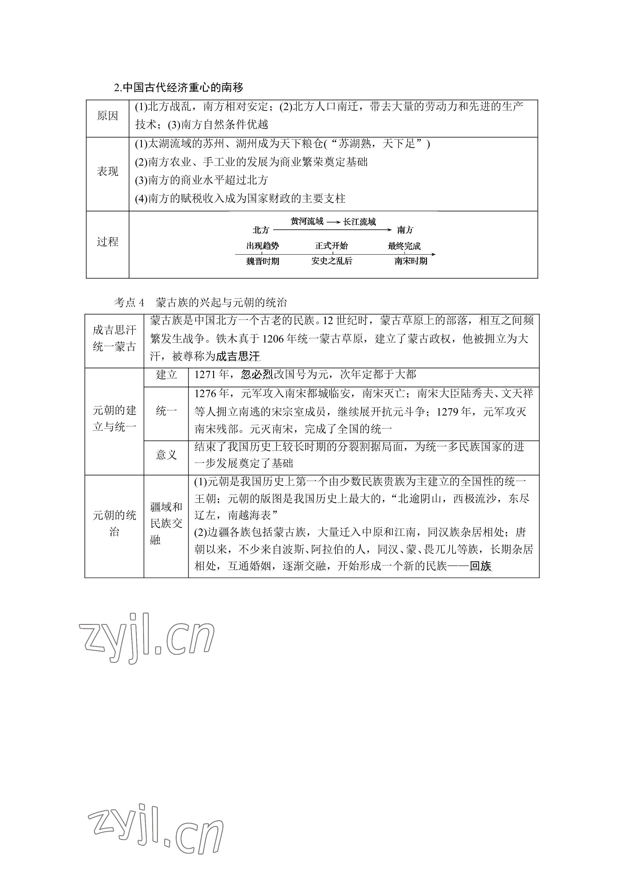 2023年晨光全优同步指导训练与检测历史 参考答案第45页