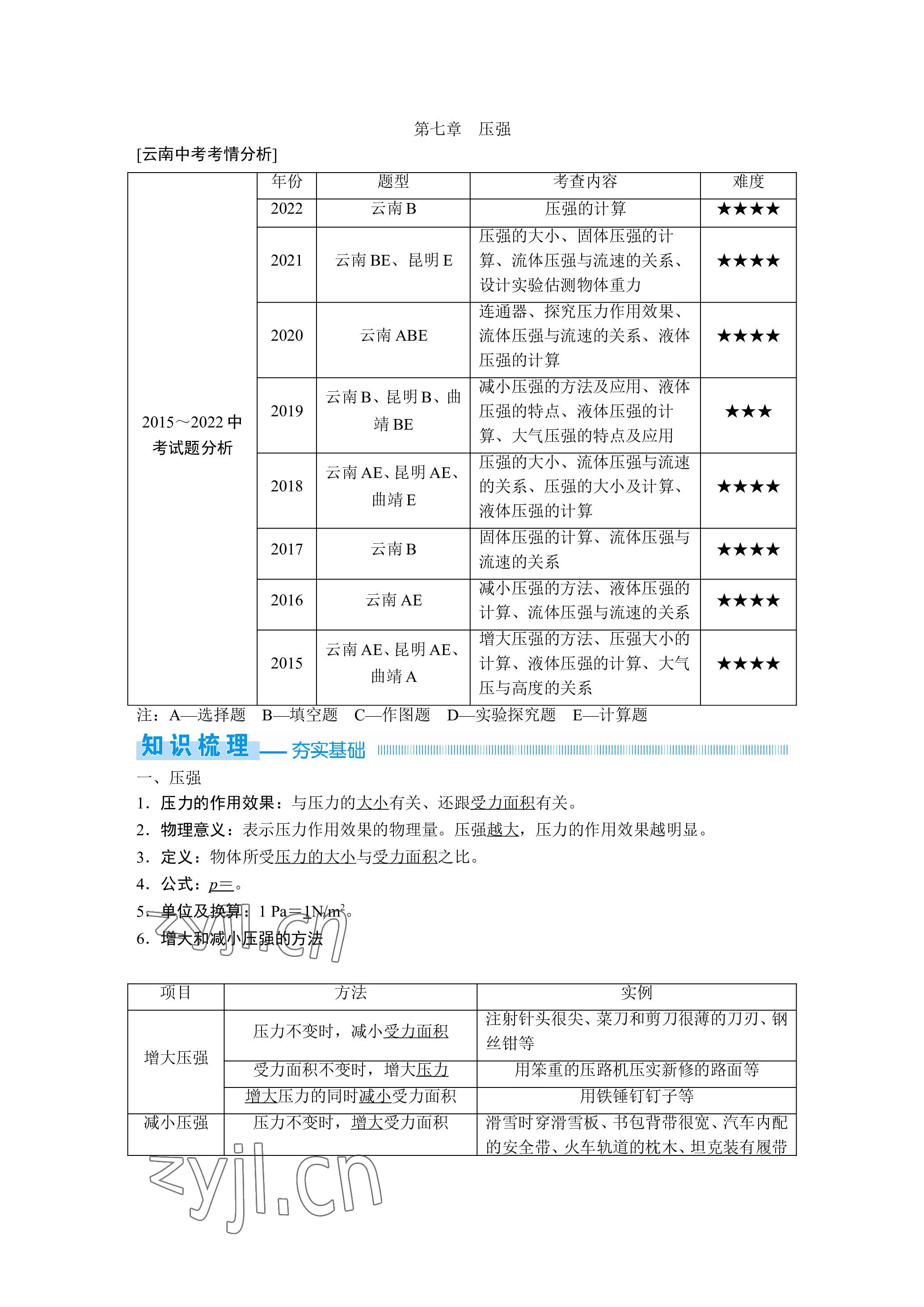 2023年晨光全优同步指导训练与检测物理 参考答案第54页