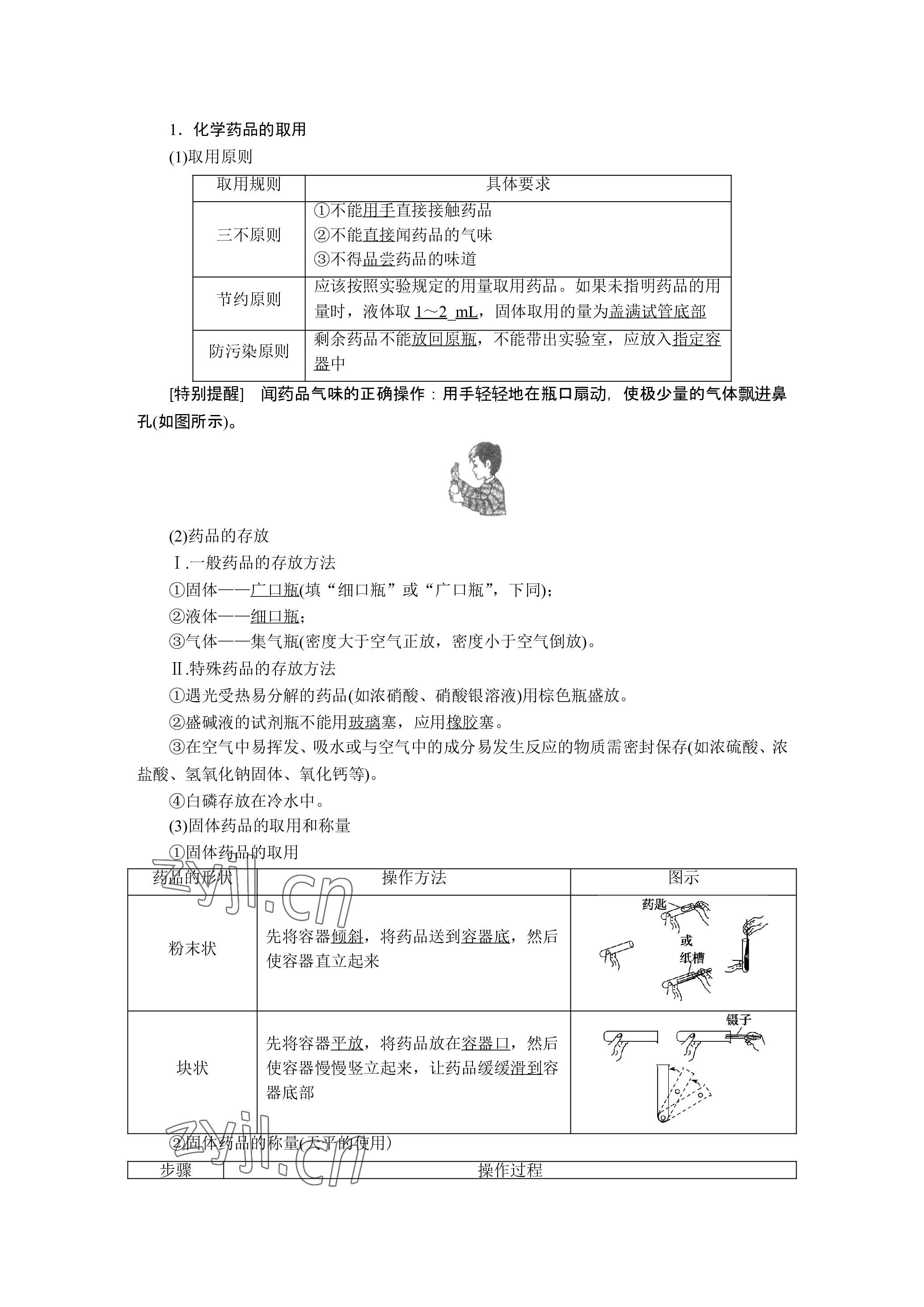 2023年晨光全优同步指导训练与检测化学 参考答案第12页