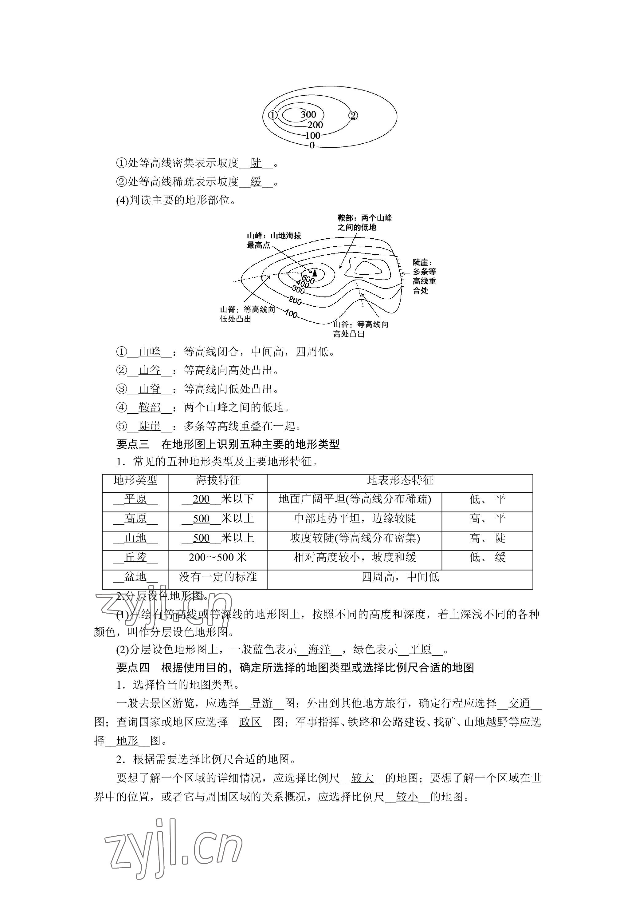 2023年晨光全优同步指导训练与检测地理 参考答案第6页