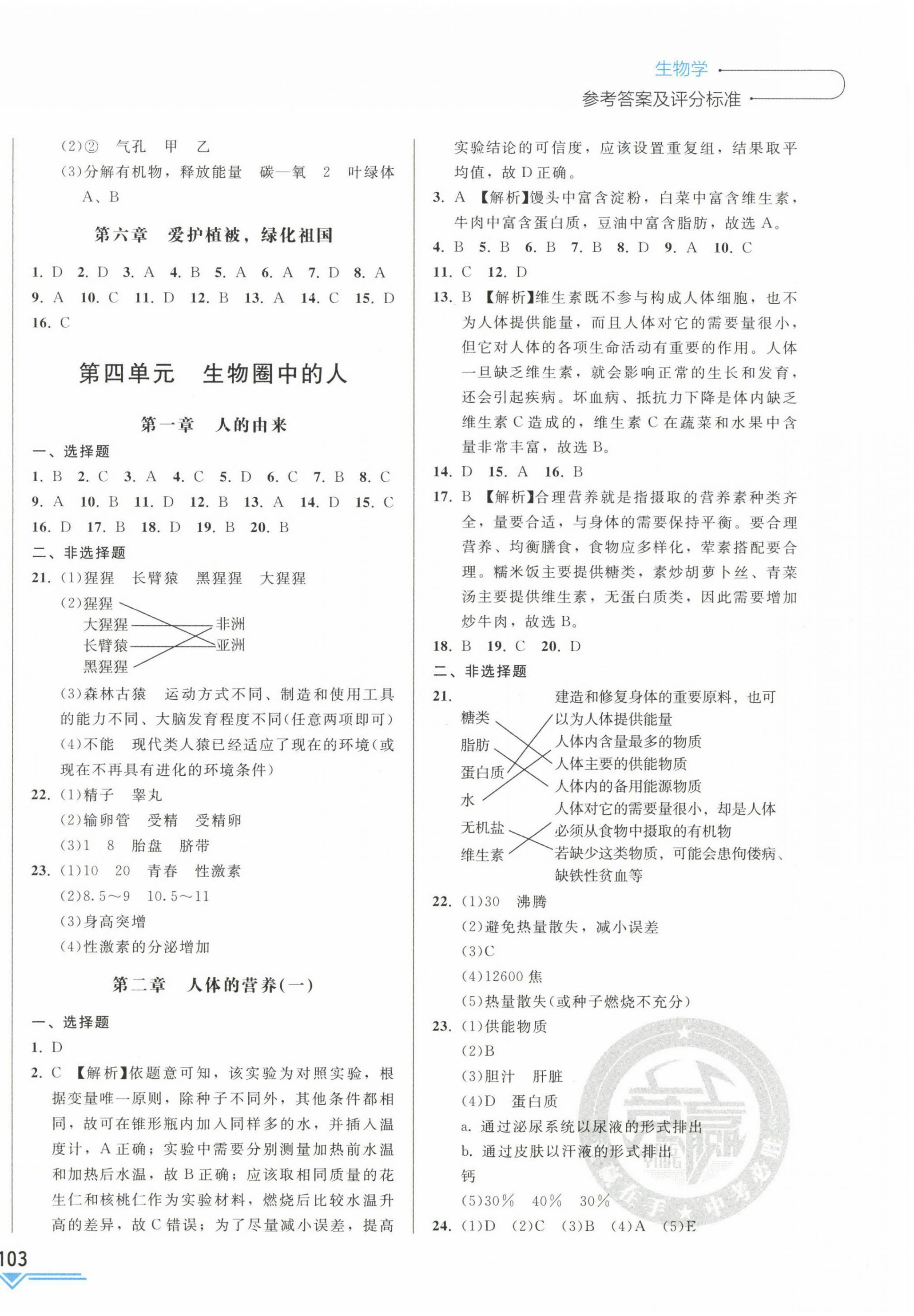 2023年競贏高效備考中考復(fù)習(xí)與研究生物吉林專版 第4頁
