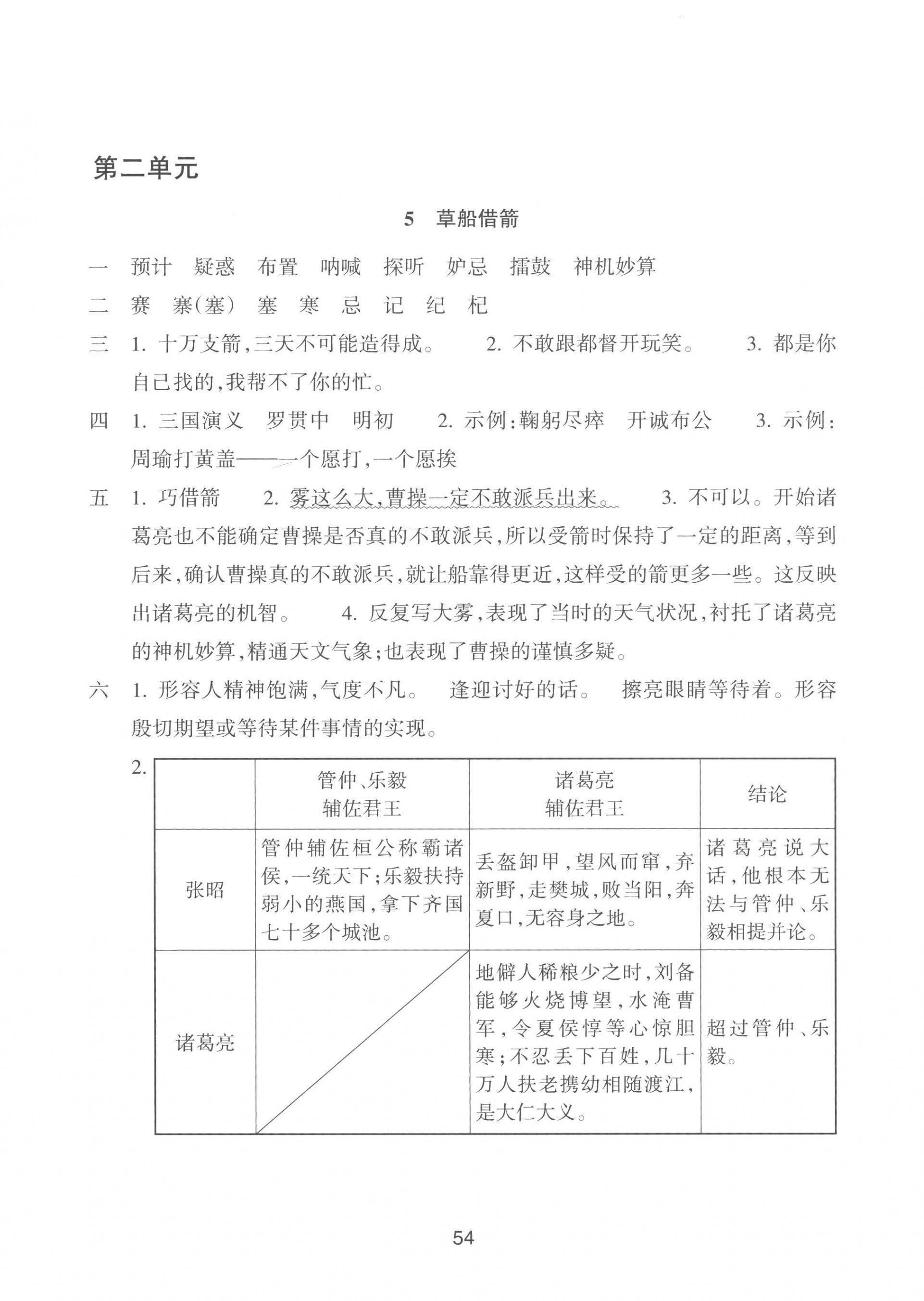 2023年預(yù)學(xué)與導(dǎo)學(xué)五年級(jí)語(yǔ)文下冊(cè)人教版 參考答案第6頁(yè)