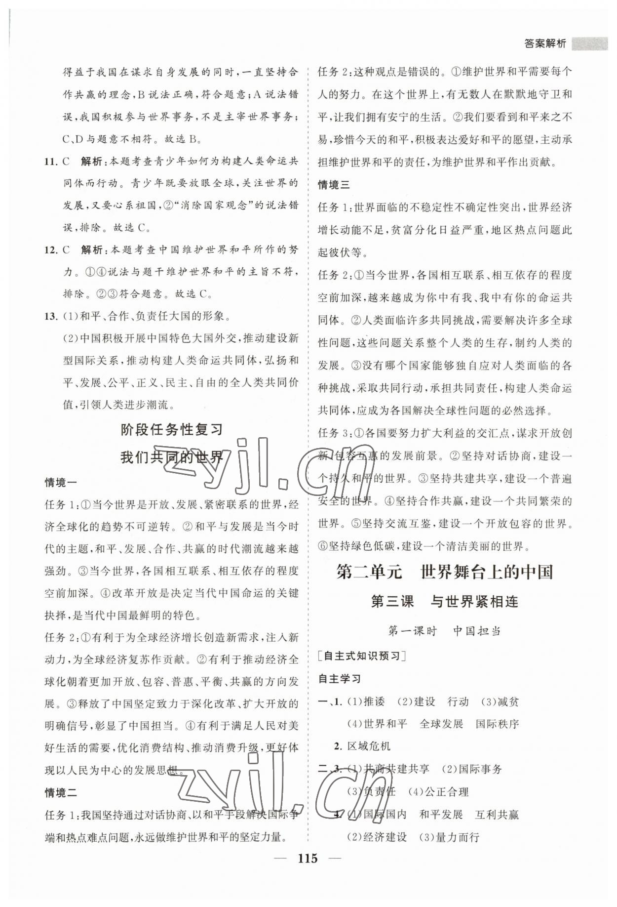 2023年新課程同步練習冊九年級道德與法治下冊人教版 第7頁