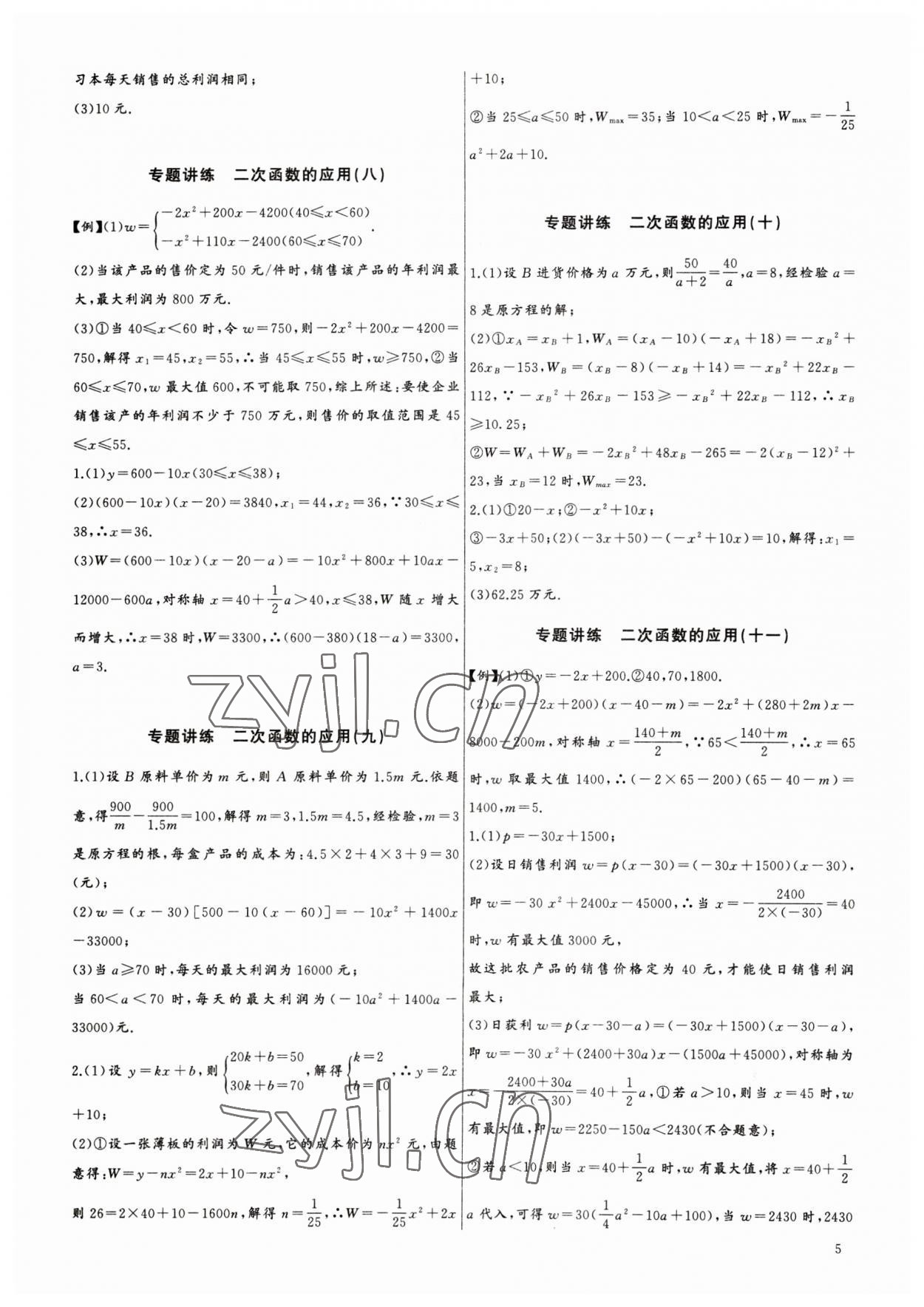 2023年思维新观察中考数学专题复习 第5页