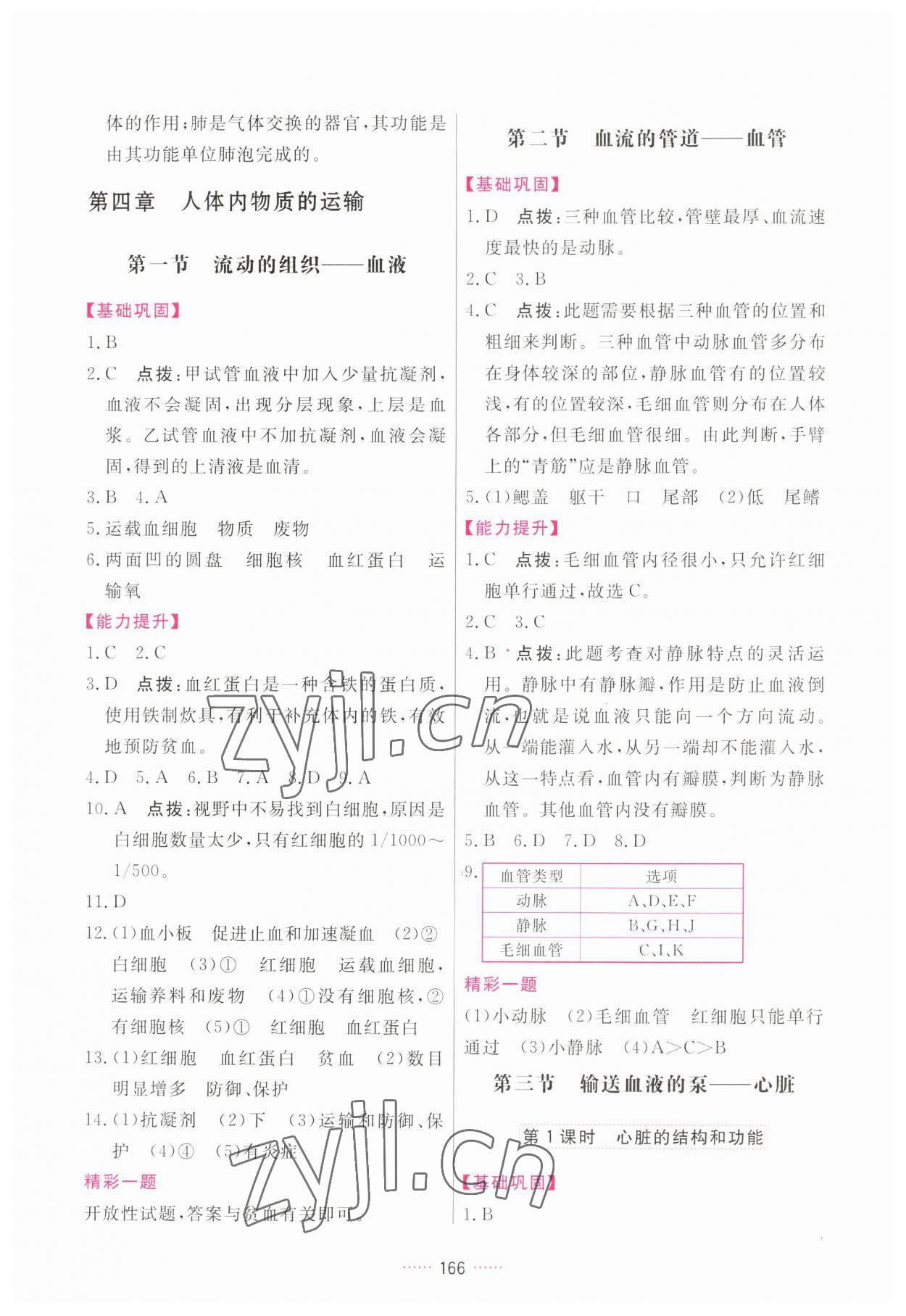 2023年三维数字课堂七年级生物下册人教版 第10页