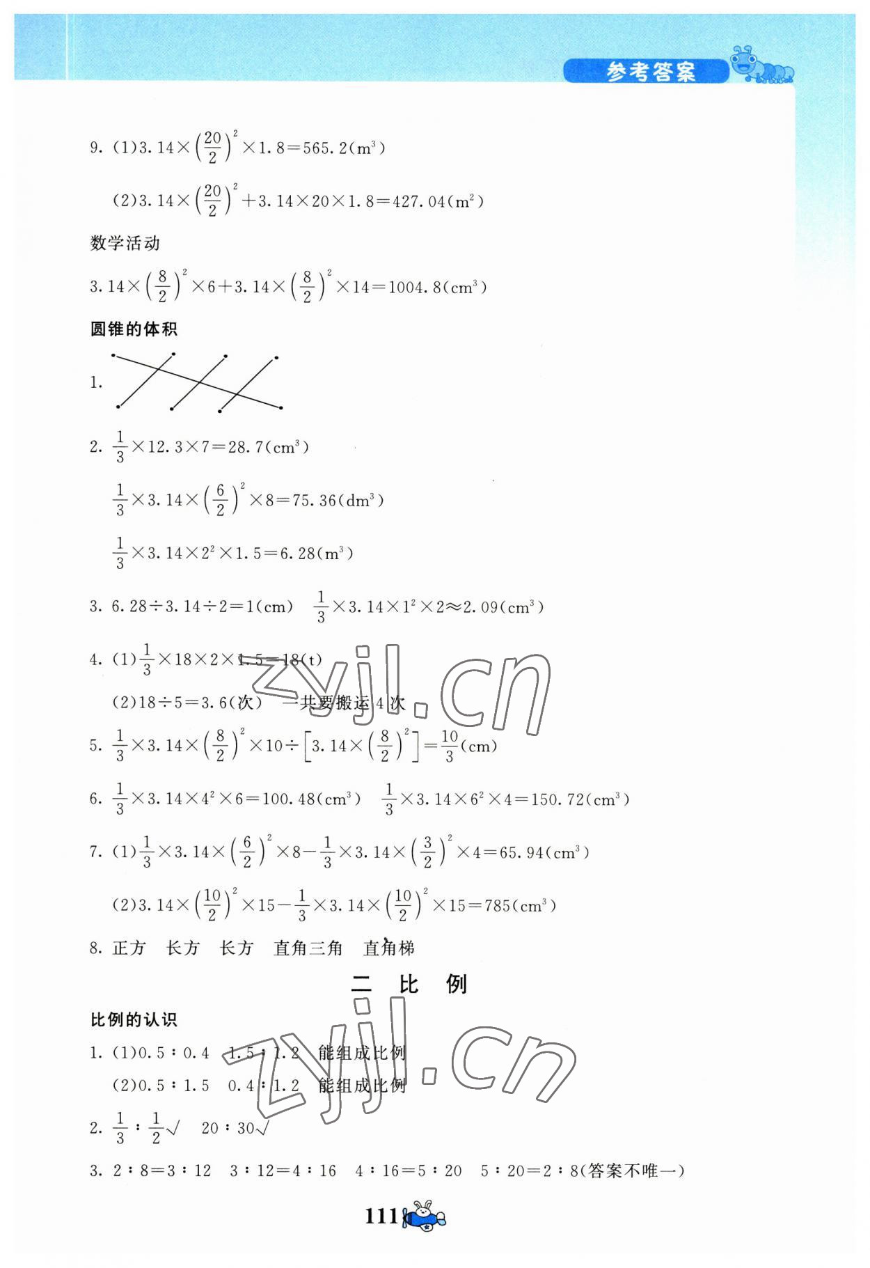 2023年伴你成长北京师范大学出版社六年级数学下册北师大版河南专版 第3页