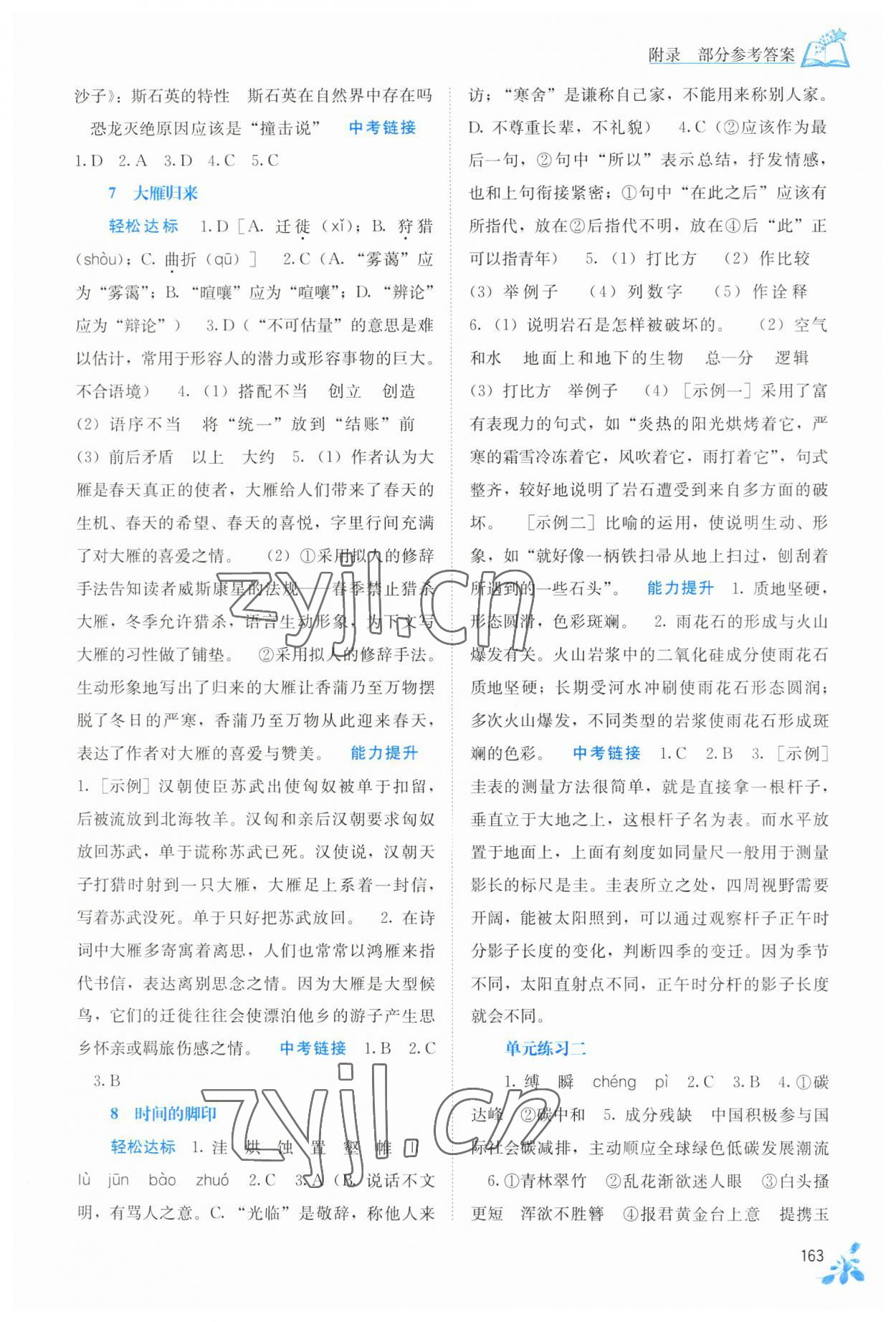 2023年自主學(xué)習(xí)能力測(cè)評(píng)八年級(jí)語(yǔ)文下冊(cè)人教版 第5頁(yè)