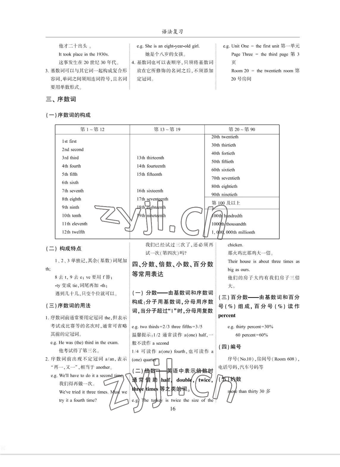 2023年考拉起飛九年級英語全一冊人教版 參考答案第16頁